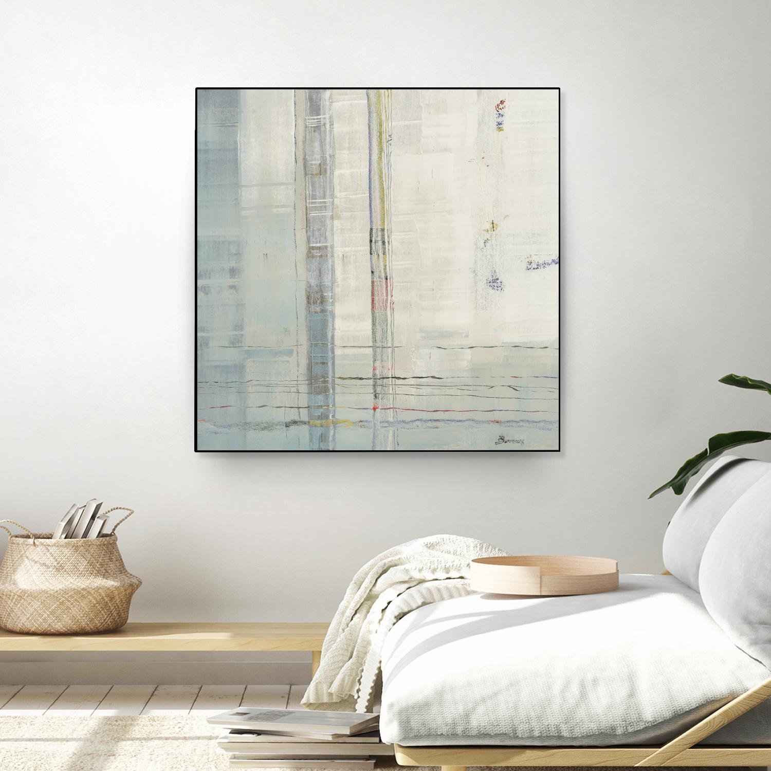 Parallels by John Burrows on GIANT ART - whites & creams abstract