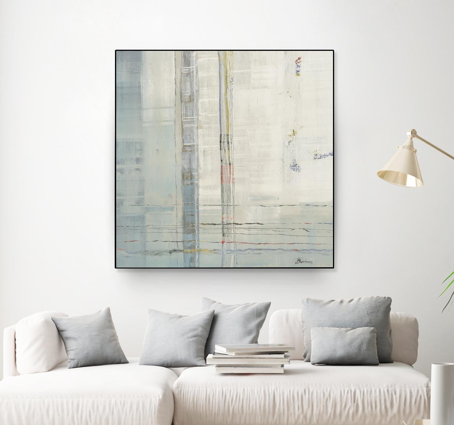 Parallels by John Burrows on GIANT ART - whites & creams abstract