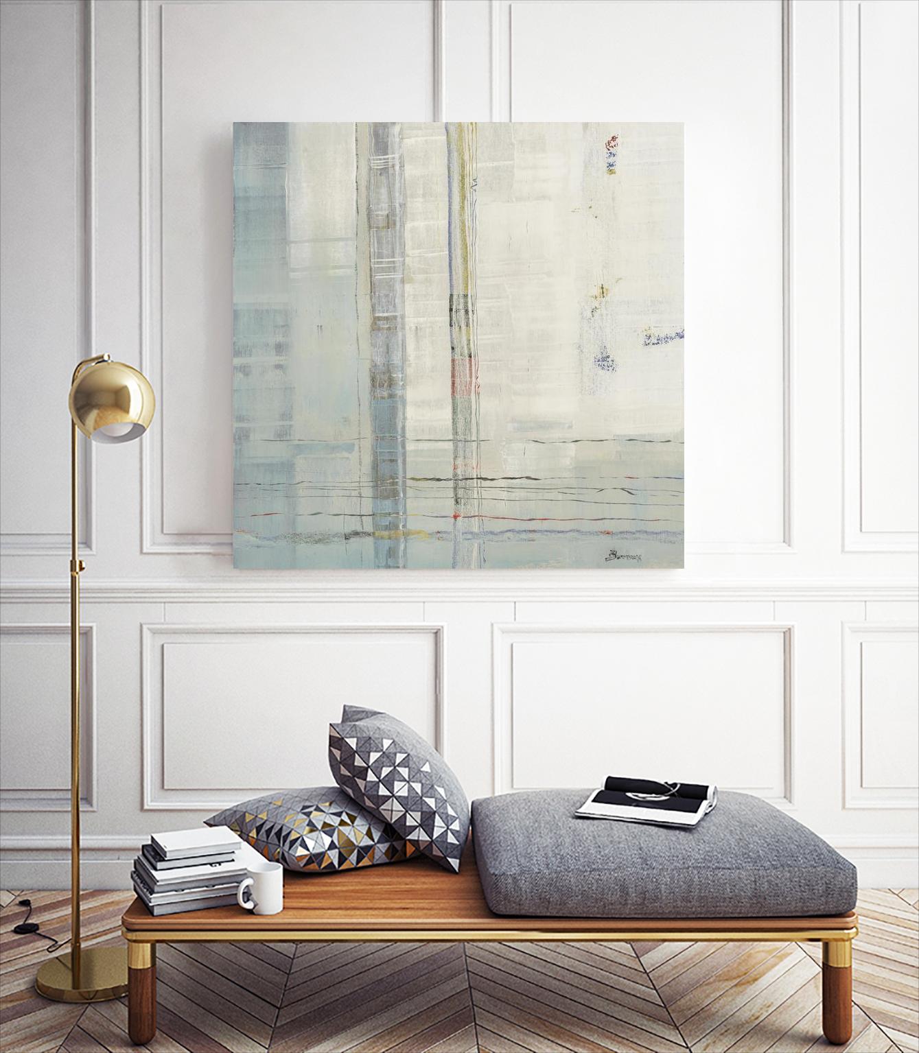 Parallels by John Burrows on GIANT ART - whites & creams abstract