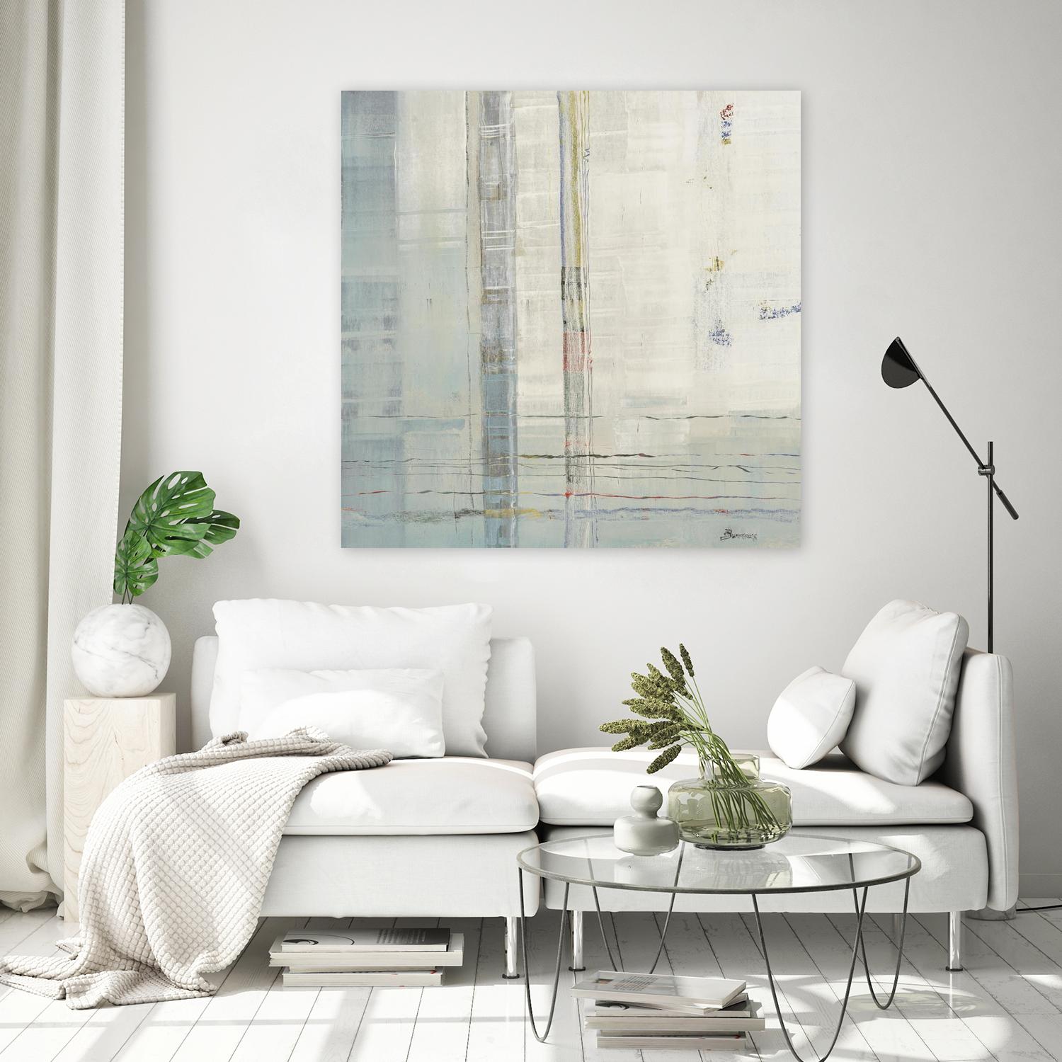 Parallels by John Burrows on GIANT ART - whites & creams abstract