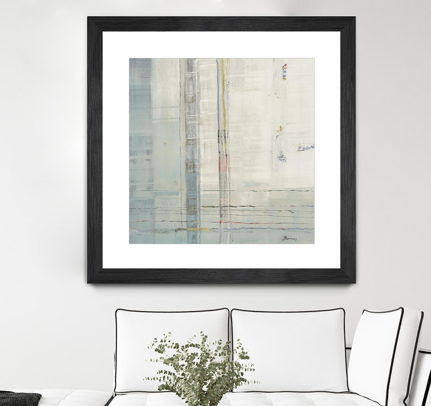 Parallels by John Burrows on GIANT ART - whites & creams abstract