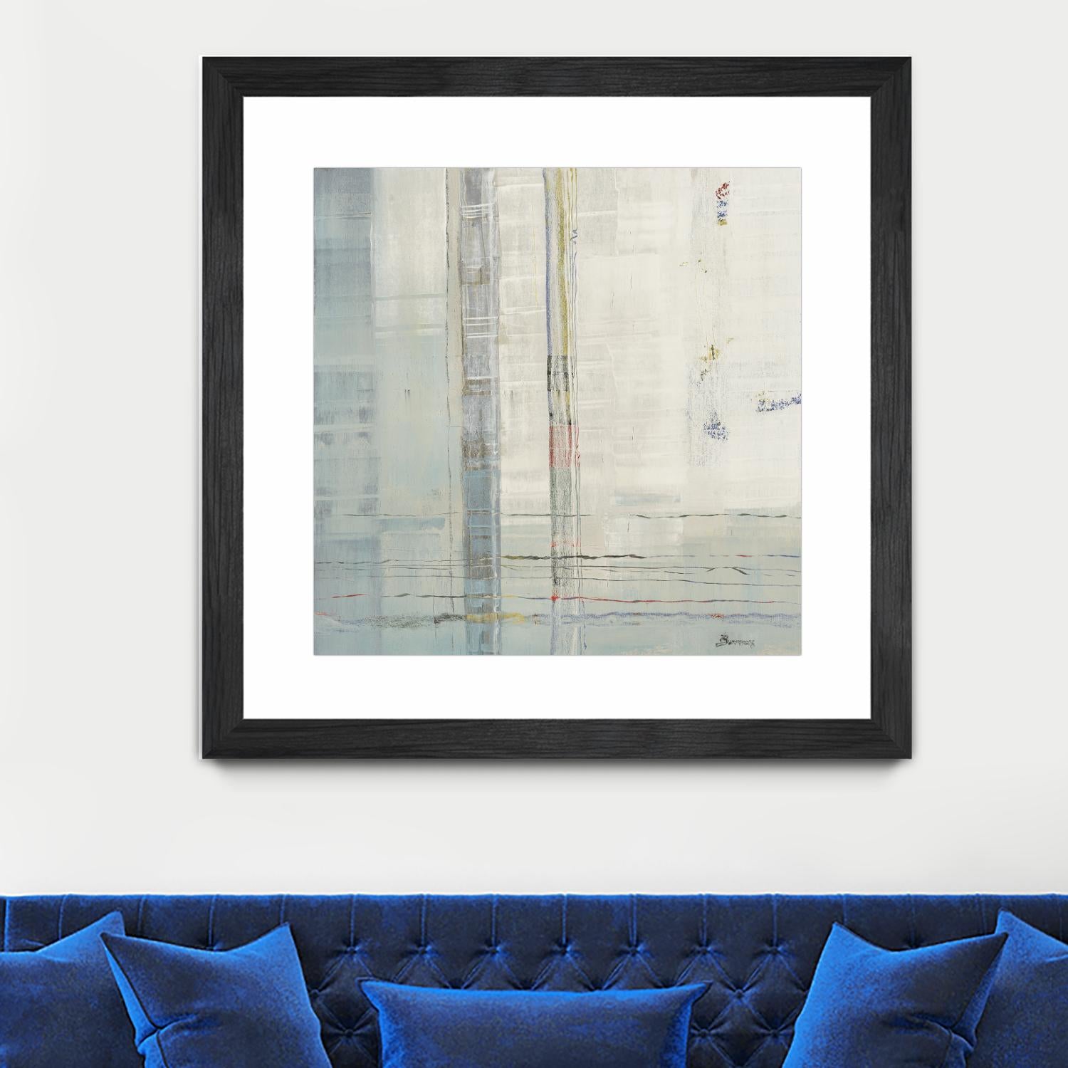 Parallels by John Burrows on GIANT ART - whites & creams abstract