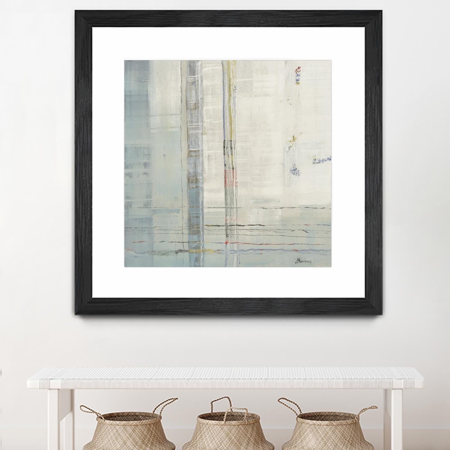 Parallels by John Burrows on GIANT ART - whites & creams abstract