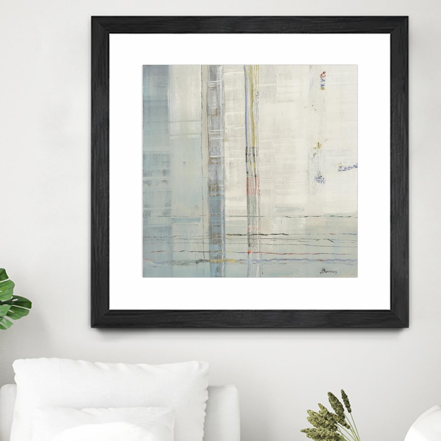 Parallels by John Burrows on GIANT ART - whites & creams abstract