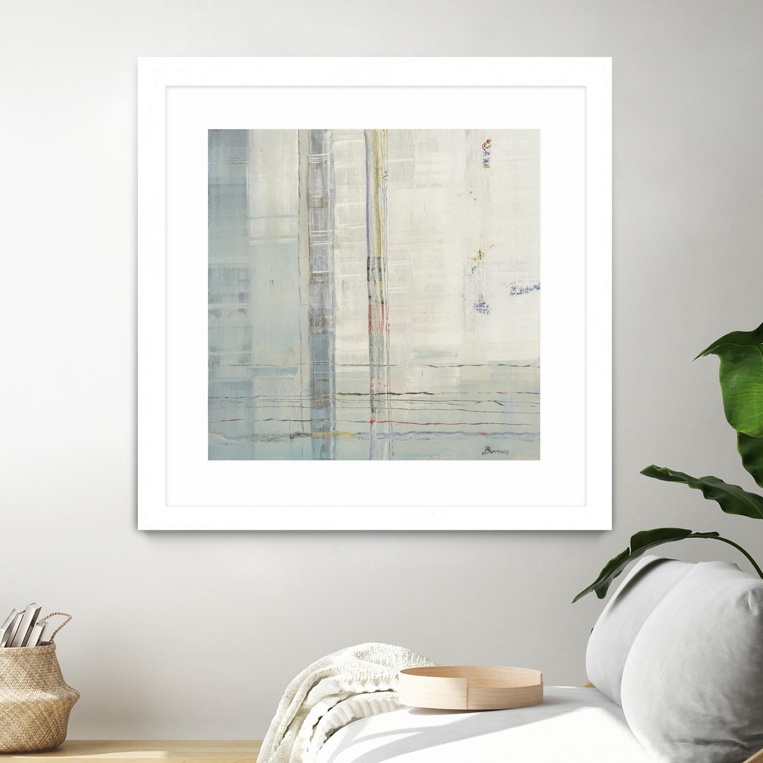 Parallels by John Burrows on GIANT ART - whites & creams abstract