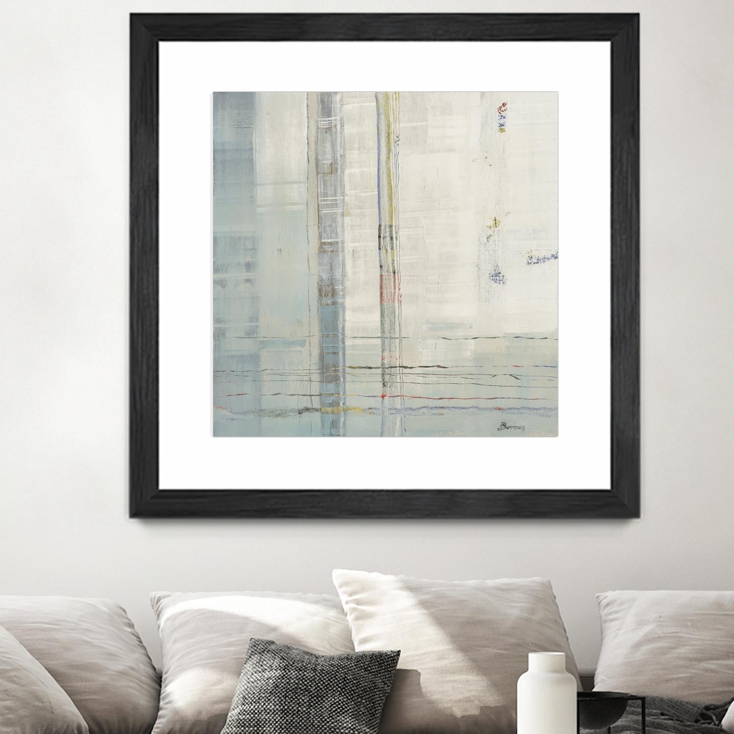 Parallels by John Burrows on GIANT ART - whites & creams abstract