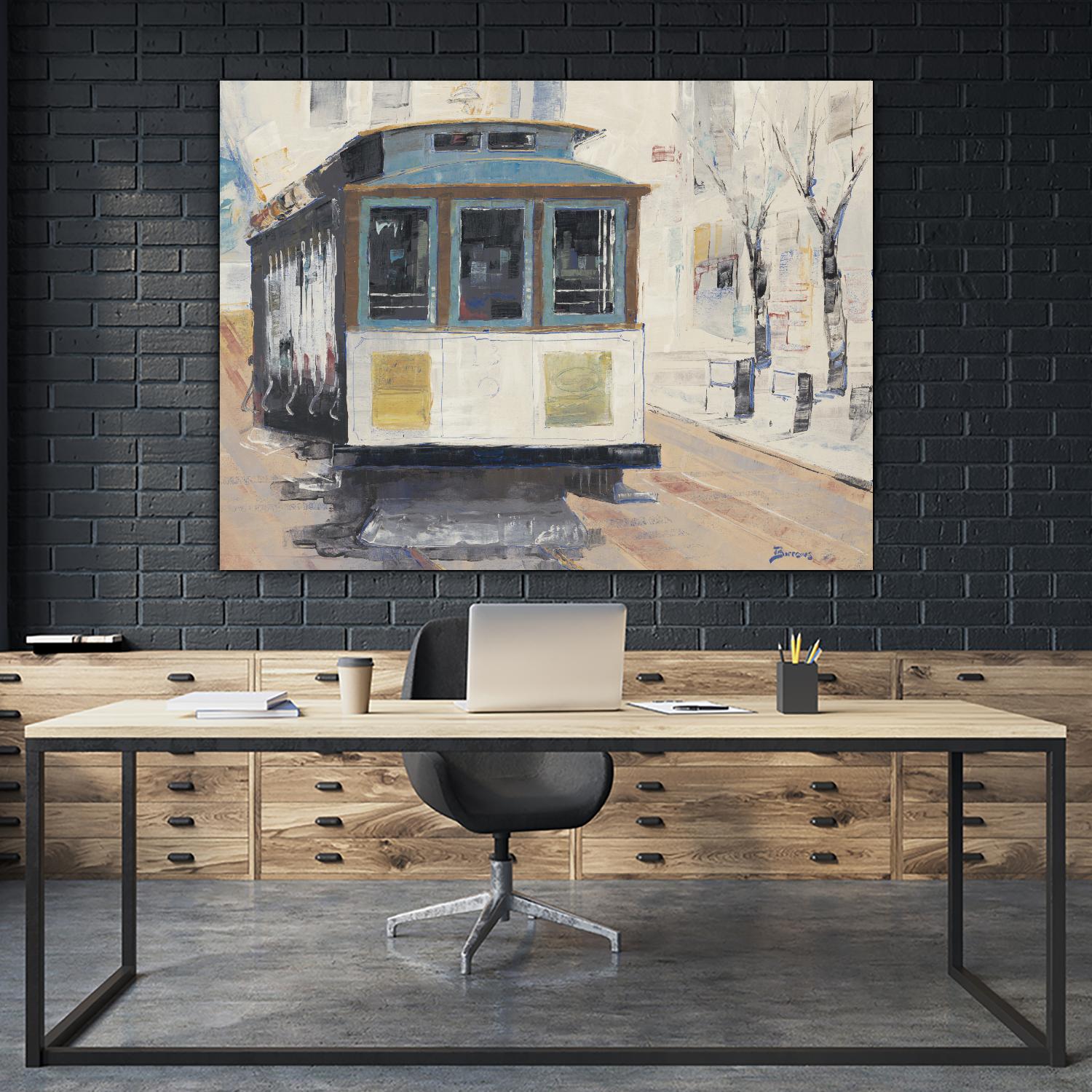 Cable Town by John Burrows on GIANT ART - neutrals cityscapes