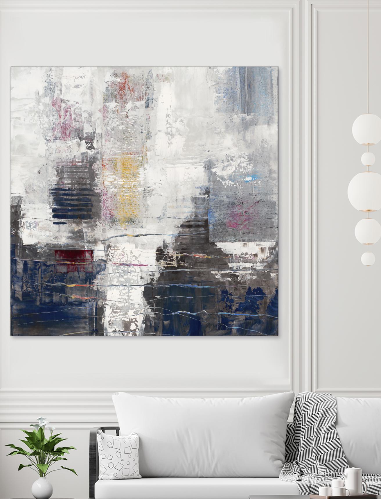 Approaching Shangri-La by John Burrows on GIANT ART - neutrals abstract