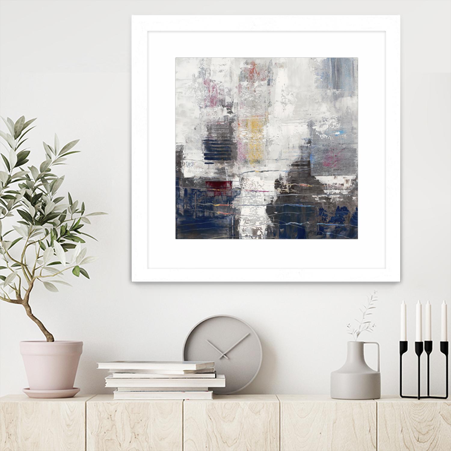 Approaching Shangri-La by John Burrows on GIANT ART - neutrals abstract