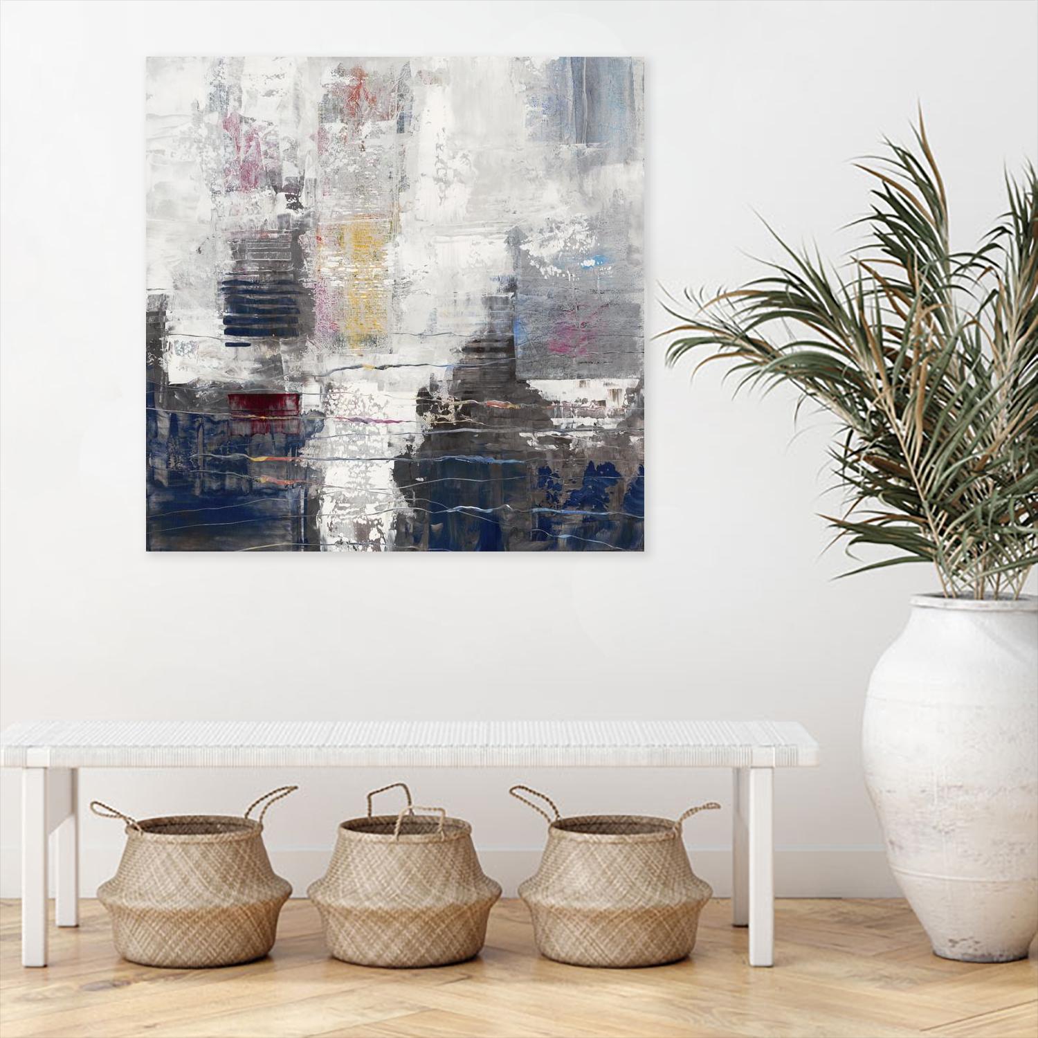 Approaching Shangri-La by John Burrows on GIANT ART - neutrals abstract