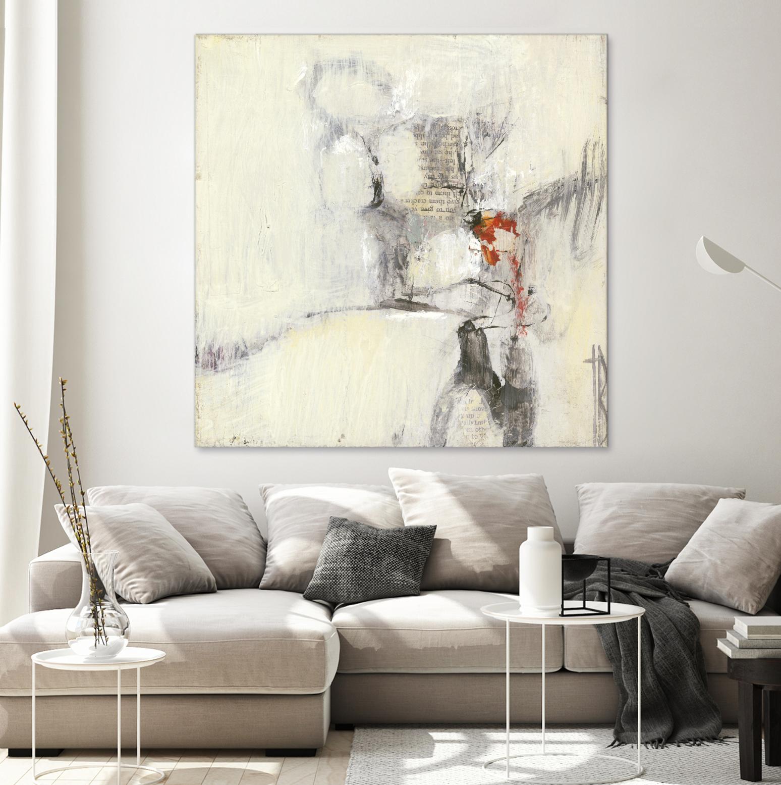 Short Stories I by Terri Burris on GIANT ART - whites & creams abstract