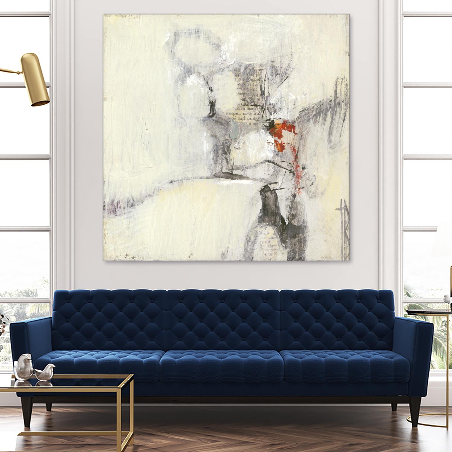 Short Stories I by Terri Burris on GIANT ART - whites & creams abstract