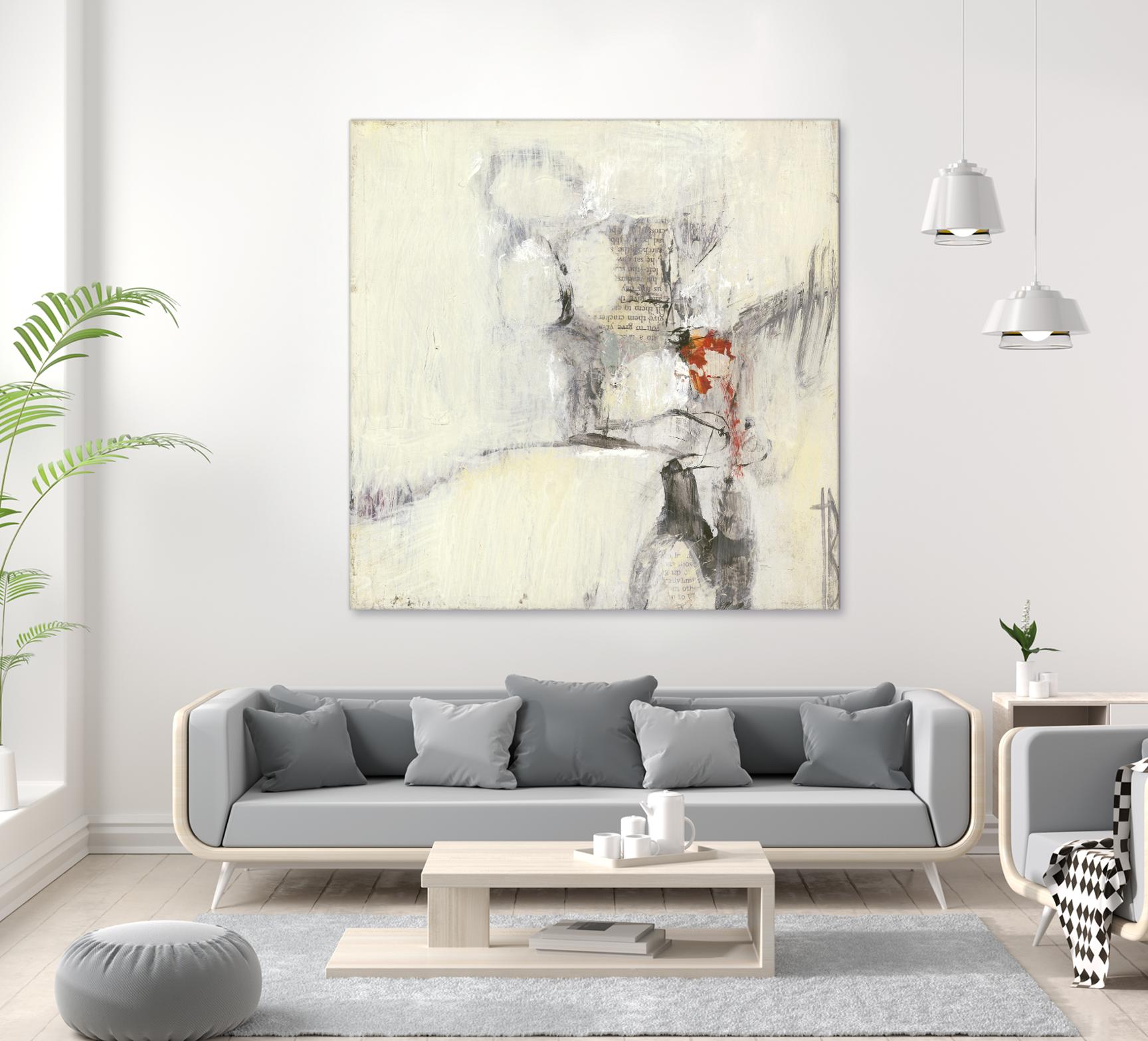 Short Stories I by Terri Burris on GIANT ART - whites & creams abstract