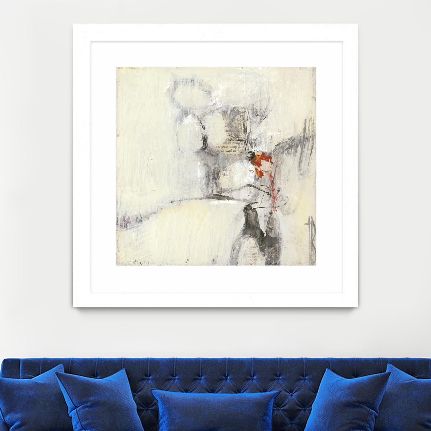 Short Stories I by Terri Burris on GIANT ART - whites & creams abstract