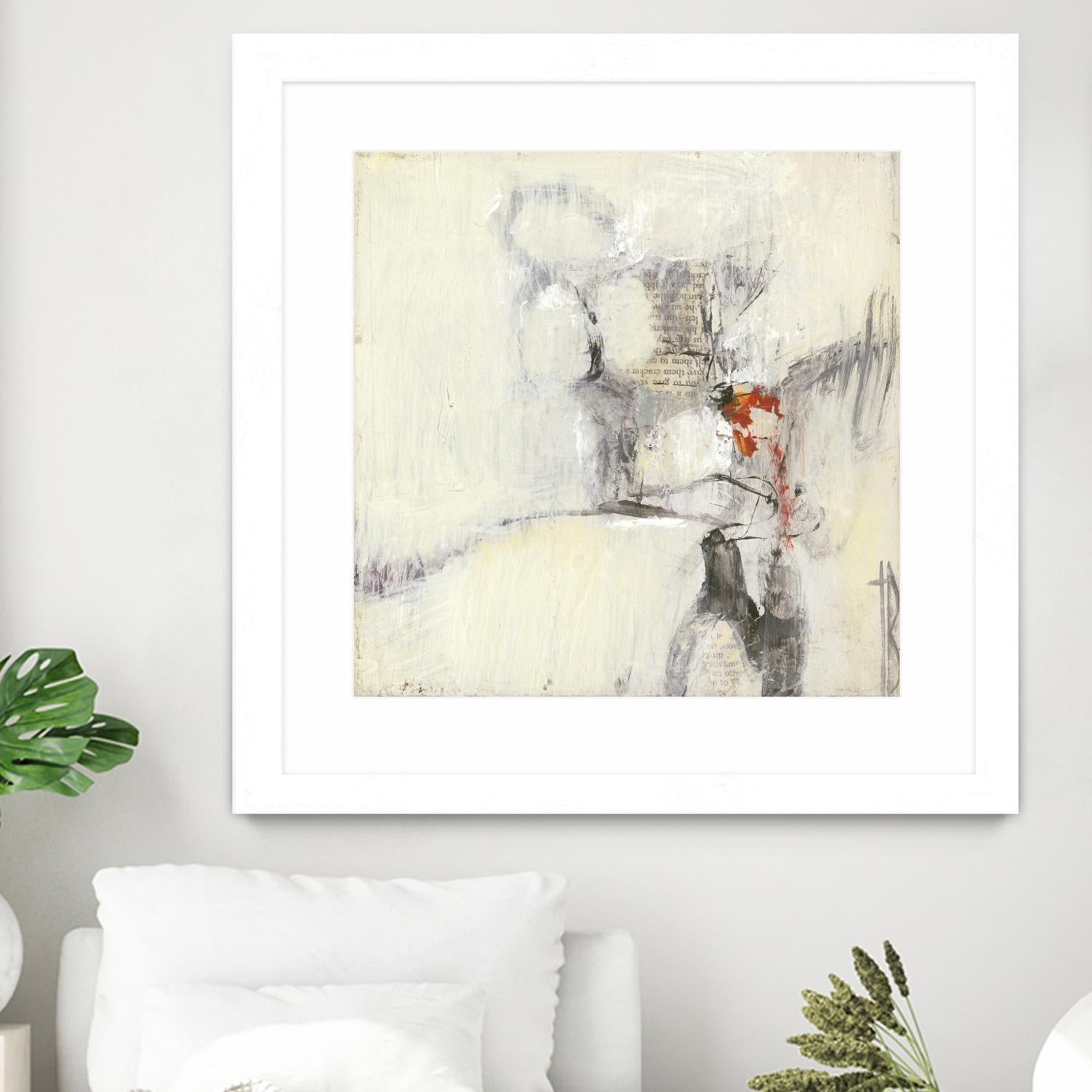 Short Stories I by Terri Burris on GIANT ART - whites & creams abstract