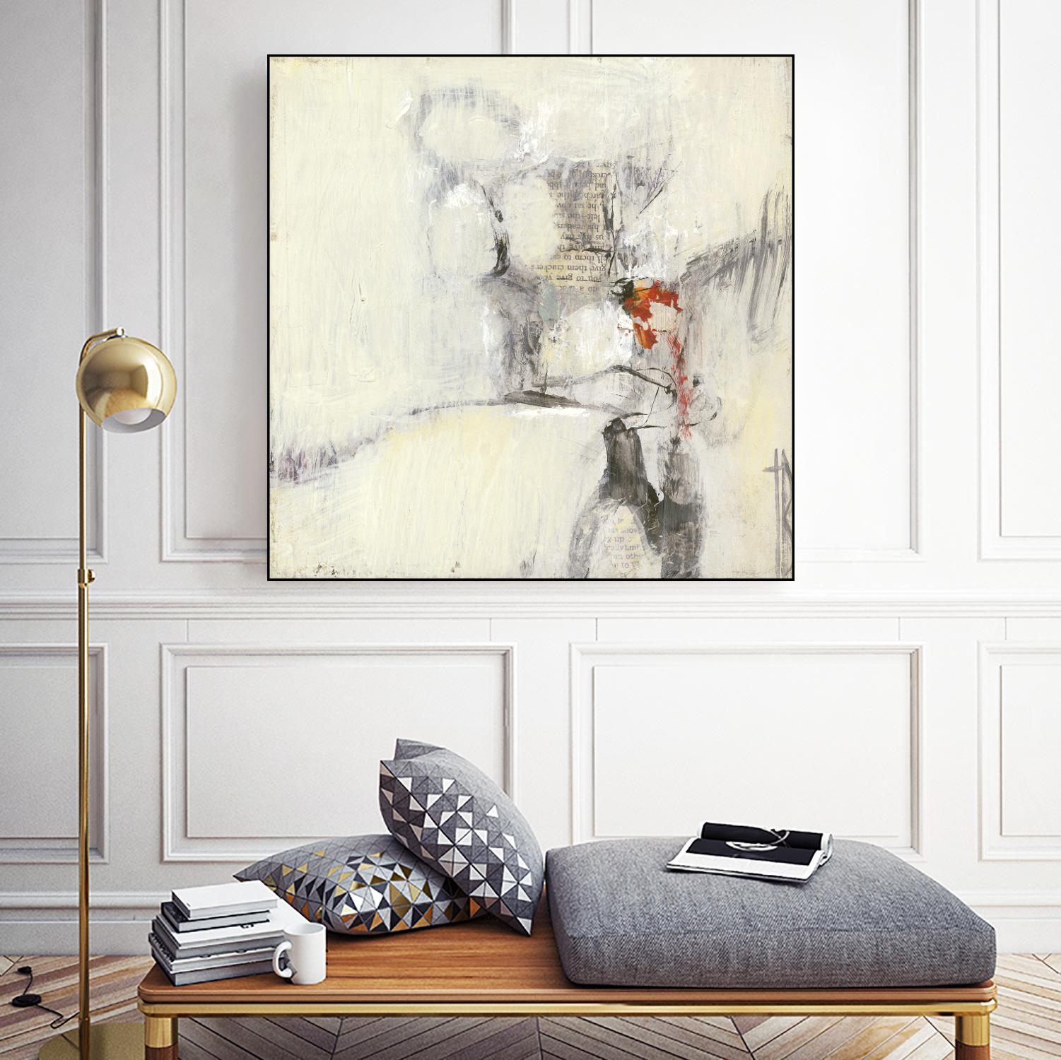 Short Stories I by Terri Burris on GIANT ART - whites & creams abstract