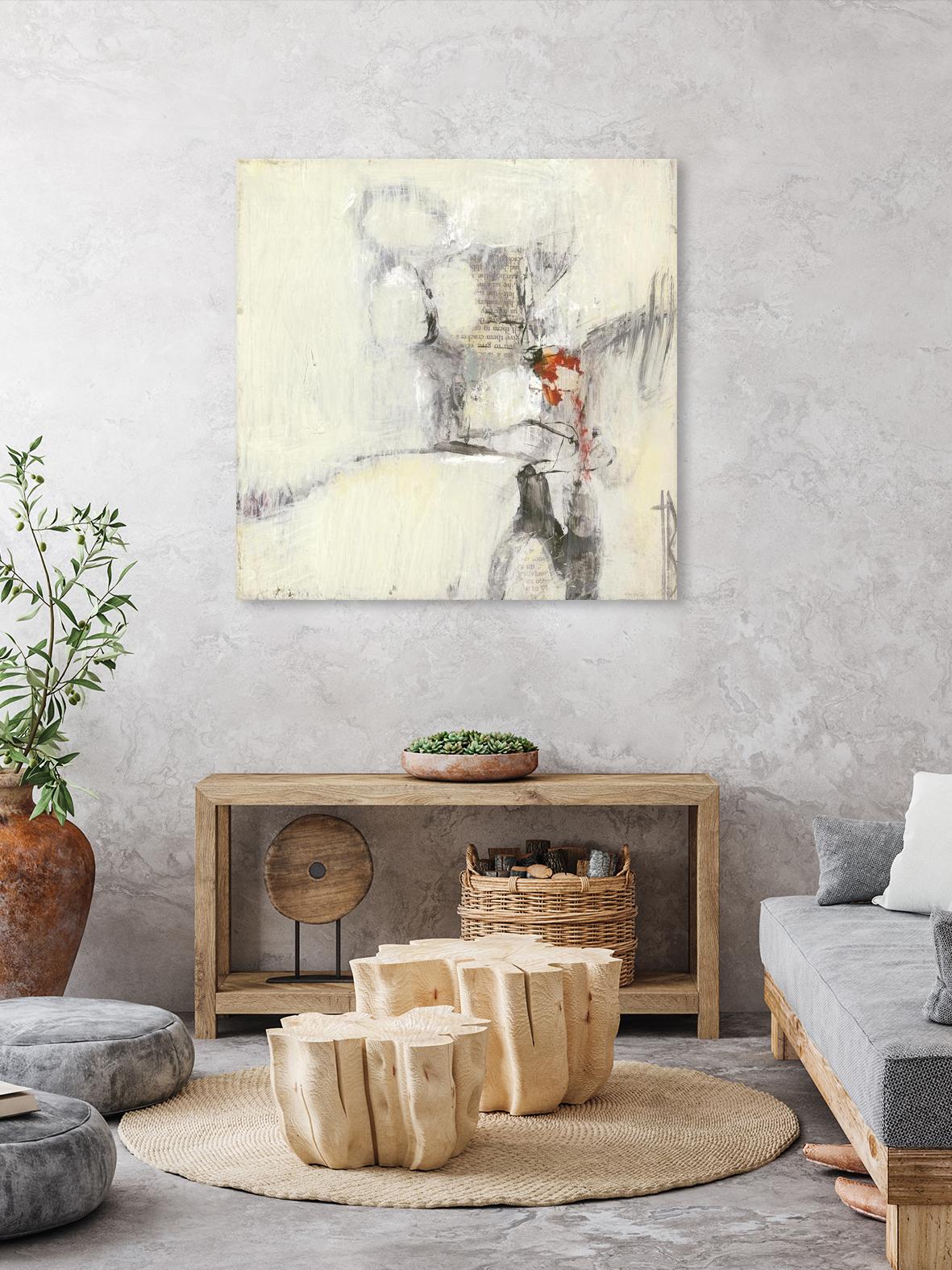 Short Stories I by Terri Burris on GIANT ART - whites & creams abstract