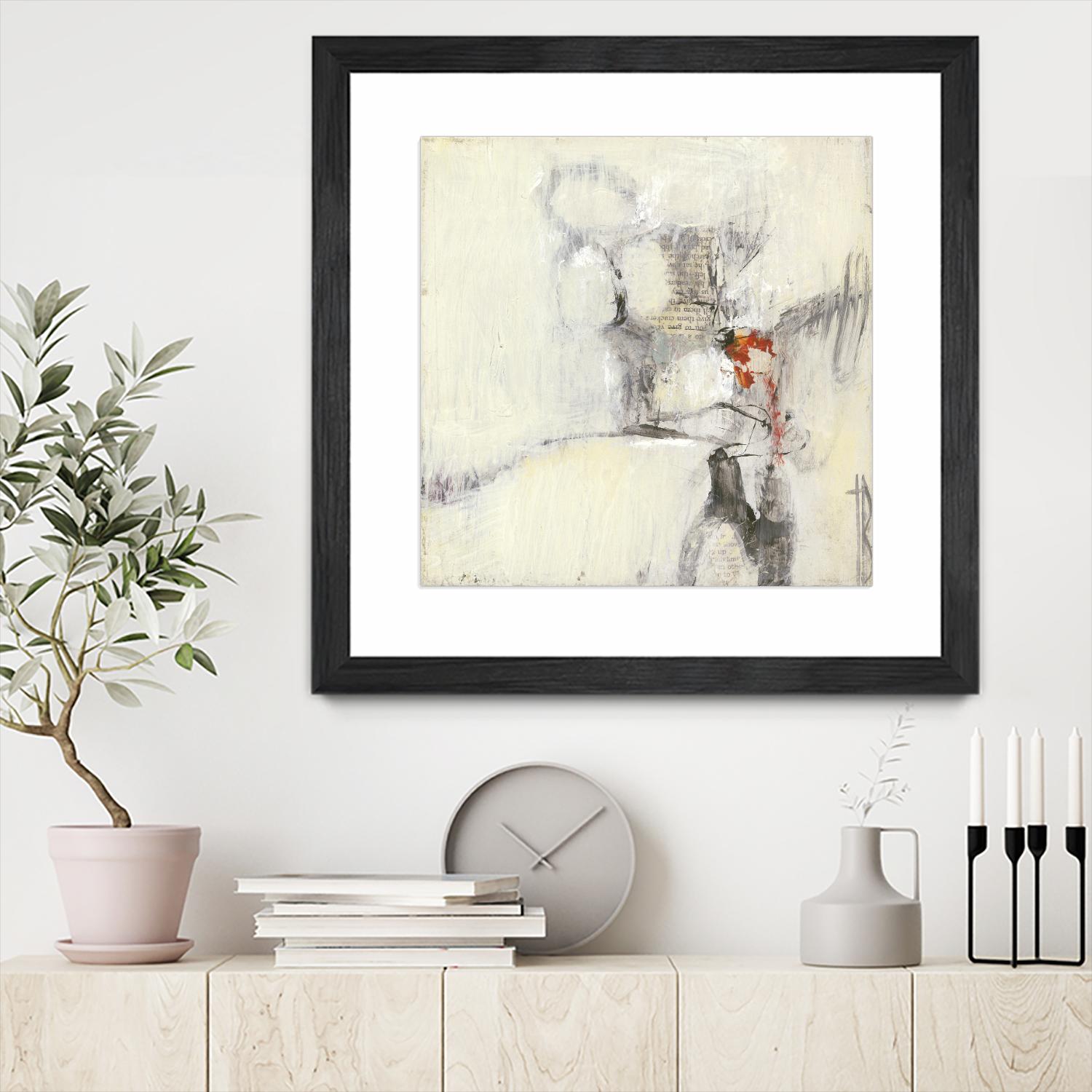 Short Stories I by Terri Burris on GIANT ART - whites & creams abstract