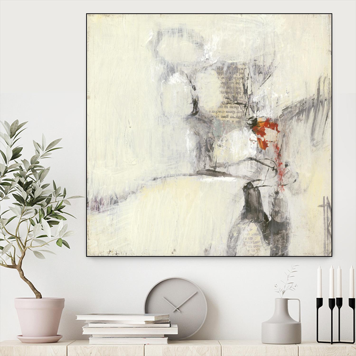 Short Stories I by Terri Burris on GIANT ART - whites & creams abstract