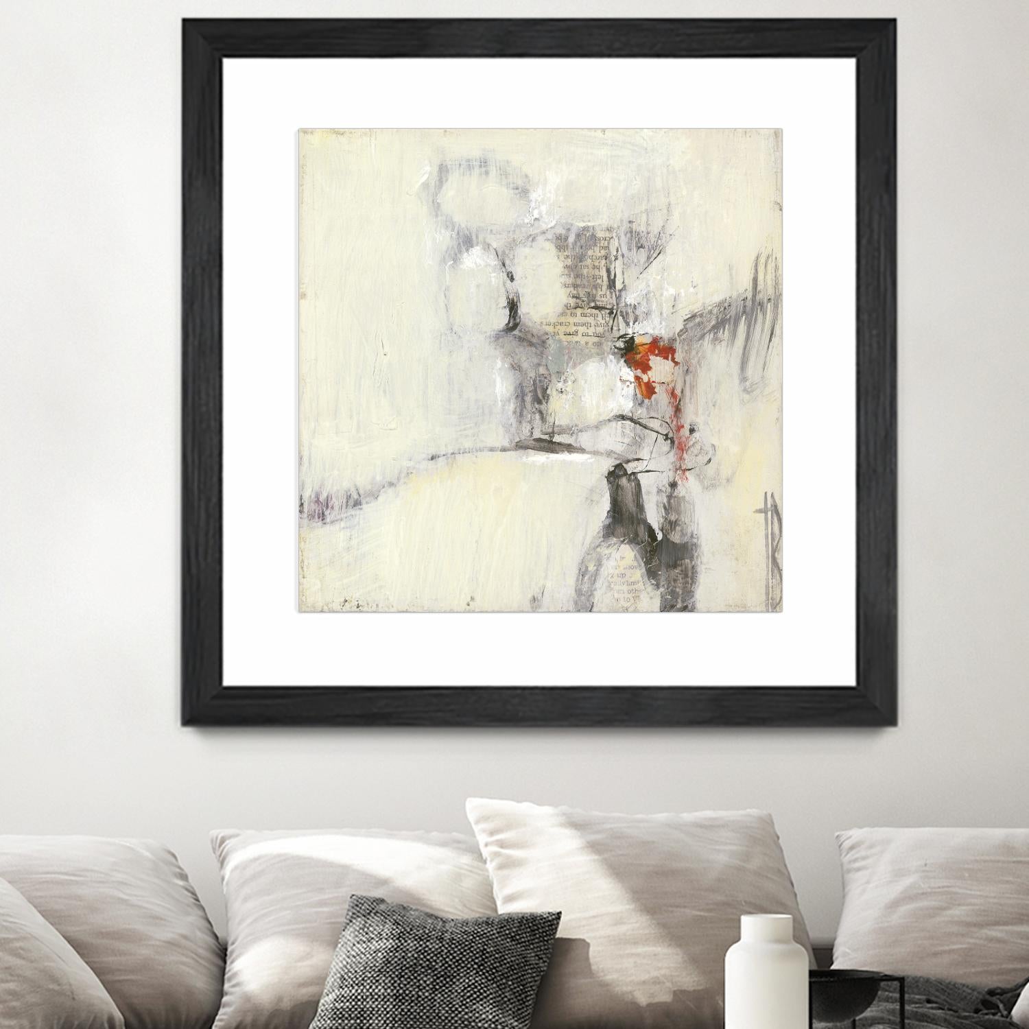 Short Stories I by Terri Burris on GIANT ART - whites & creams abstract