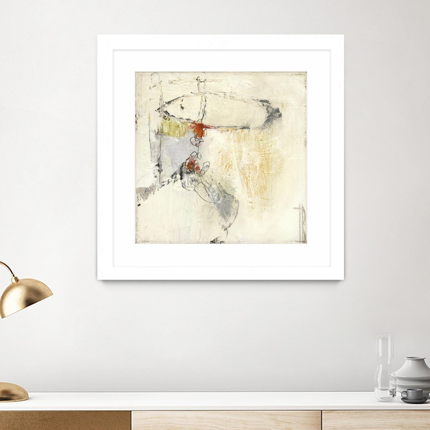 Short Stories II by Terri Burris on GIANT ART - whites & creams abstract