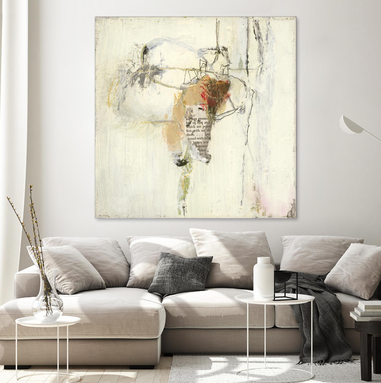 Short Stories III by Terri Burris on GIANT ART - whites & creams abstract