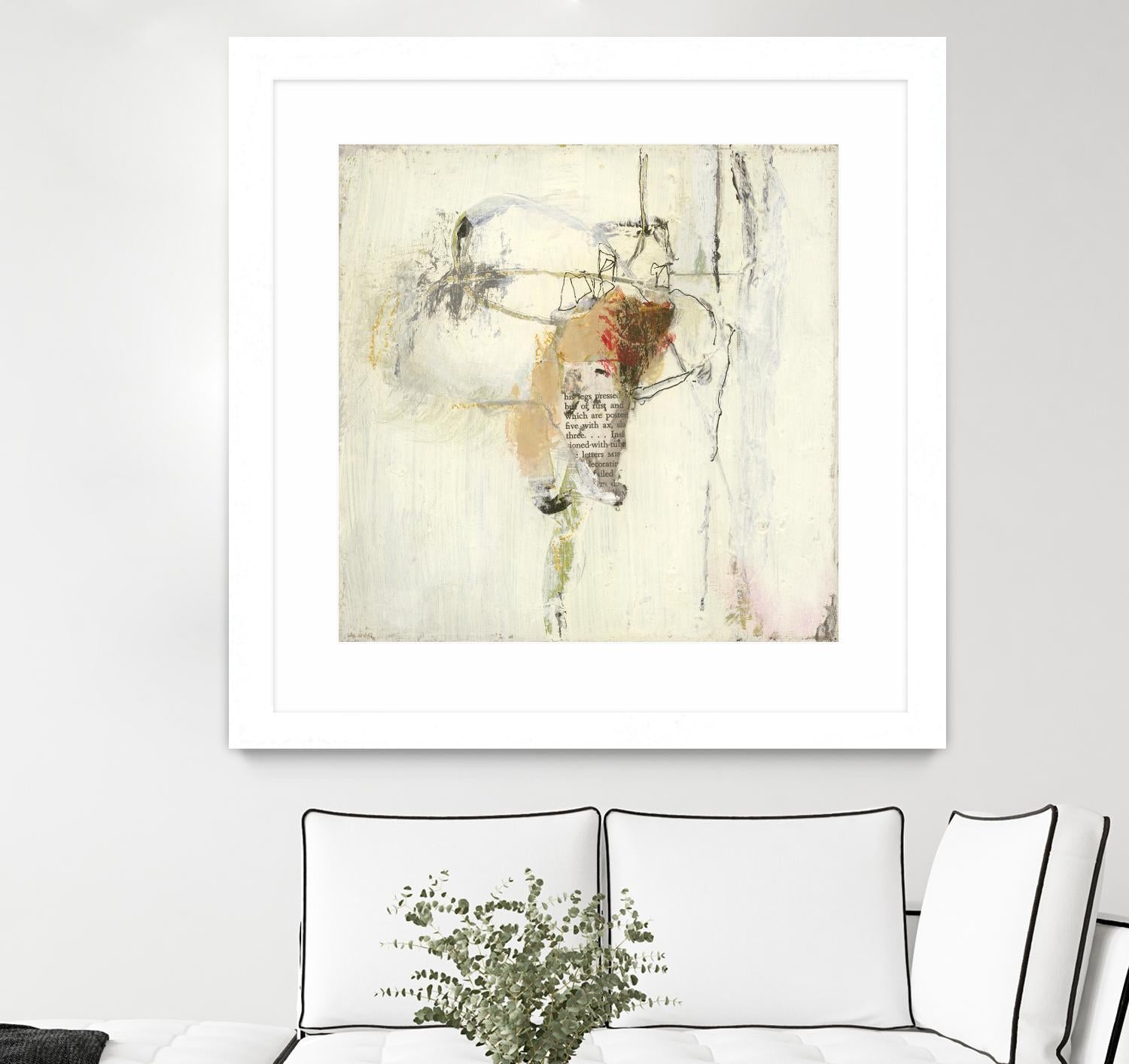 Short Stories III by Terri Burris on GIANT ART - whites & creams abstract