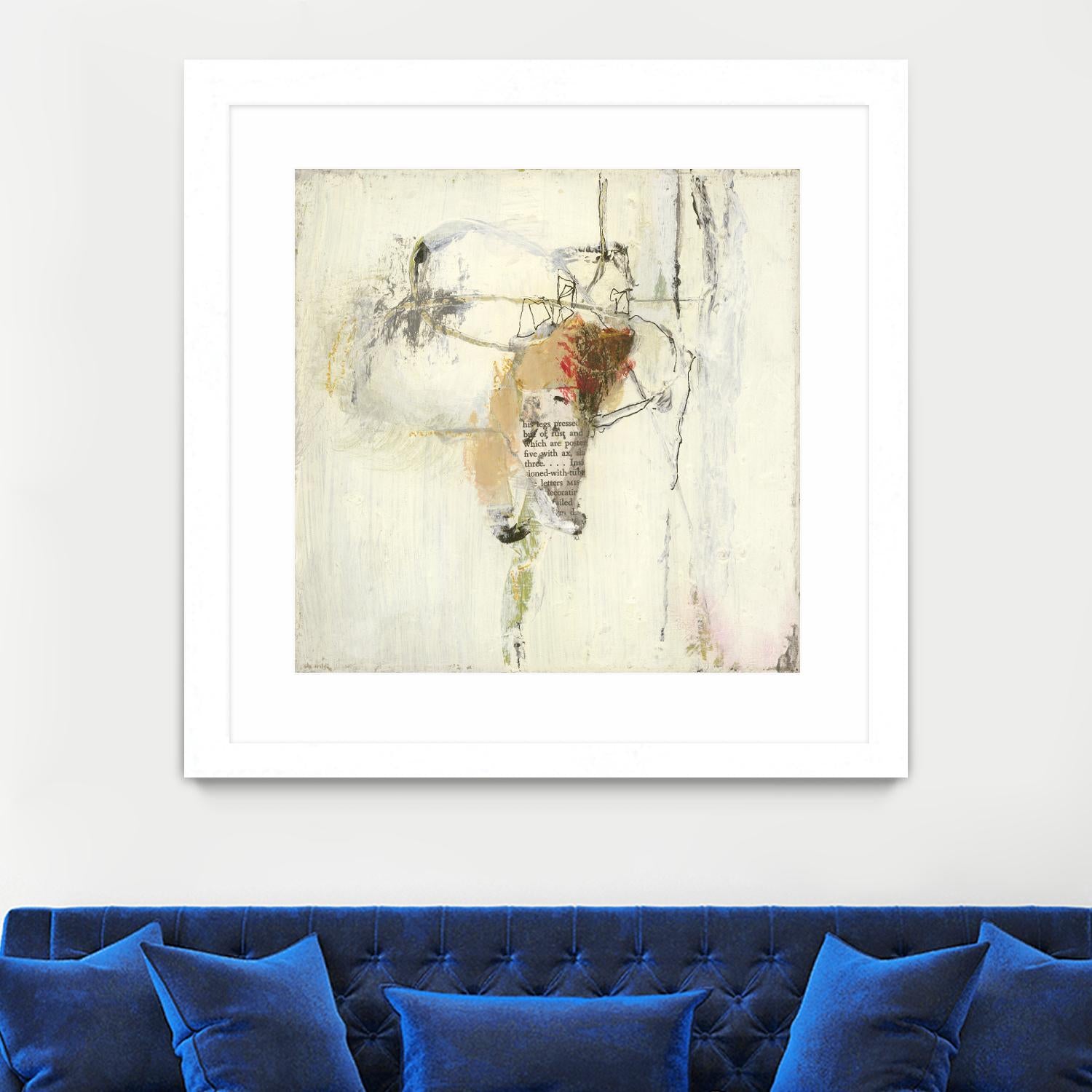 Short Stories III by Terri Burris on GIANT ART - whites & creams abstract