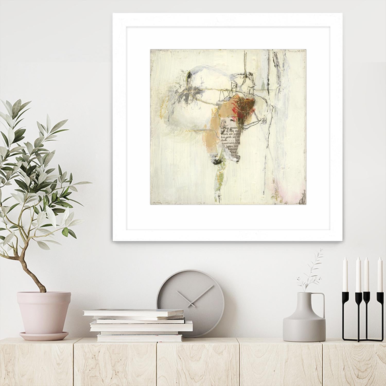 Short Stories III by Terri Burris on GIANT ART - whites & creams abstract