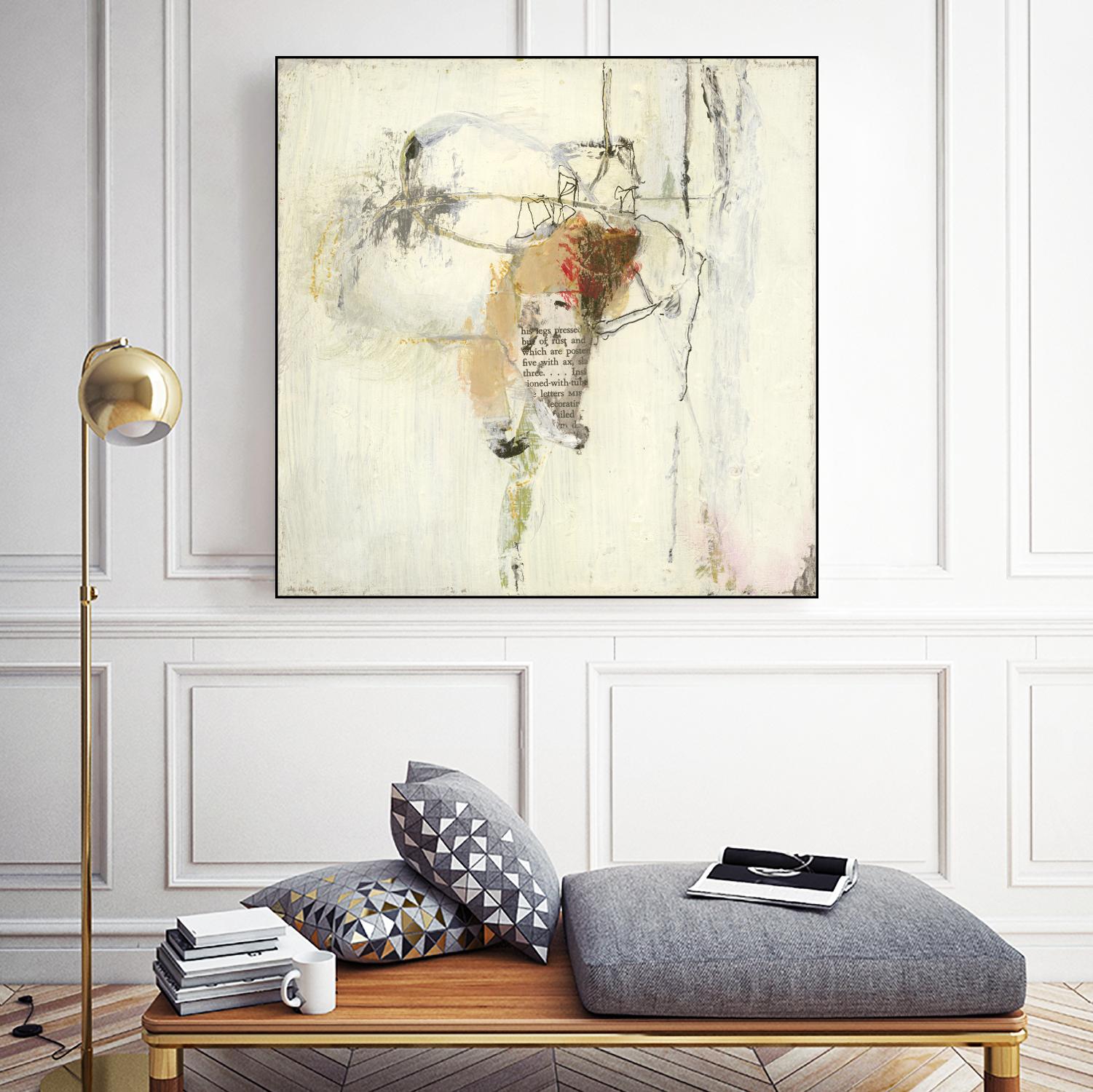 Short Stories III by Terri Burris on GIANT ART - whites & creams abstract