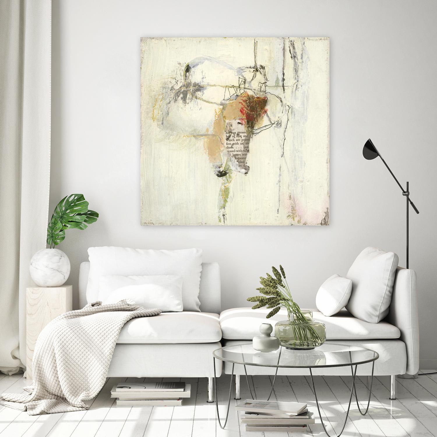 Short Stories III by Terri Burris on GIANT ART - whites & creams abstract