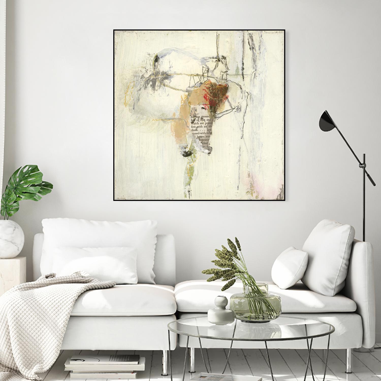 Short Stories III by Terri Burris on GIANT ART - whites & creams abstract