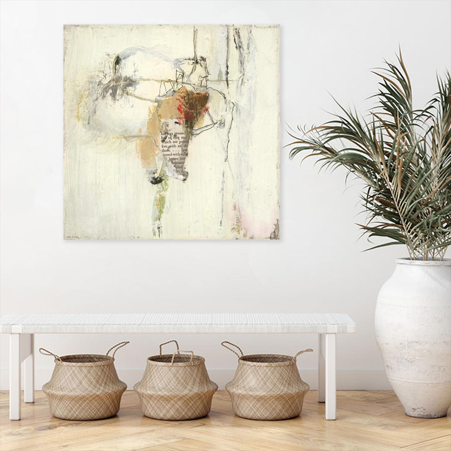 Short Stories III by Terri Burris on GIANT ART - whites & creams abstract