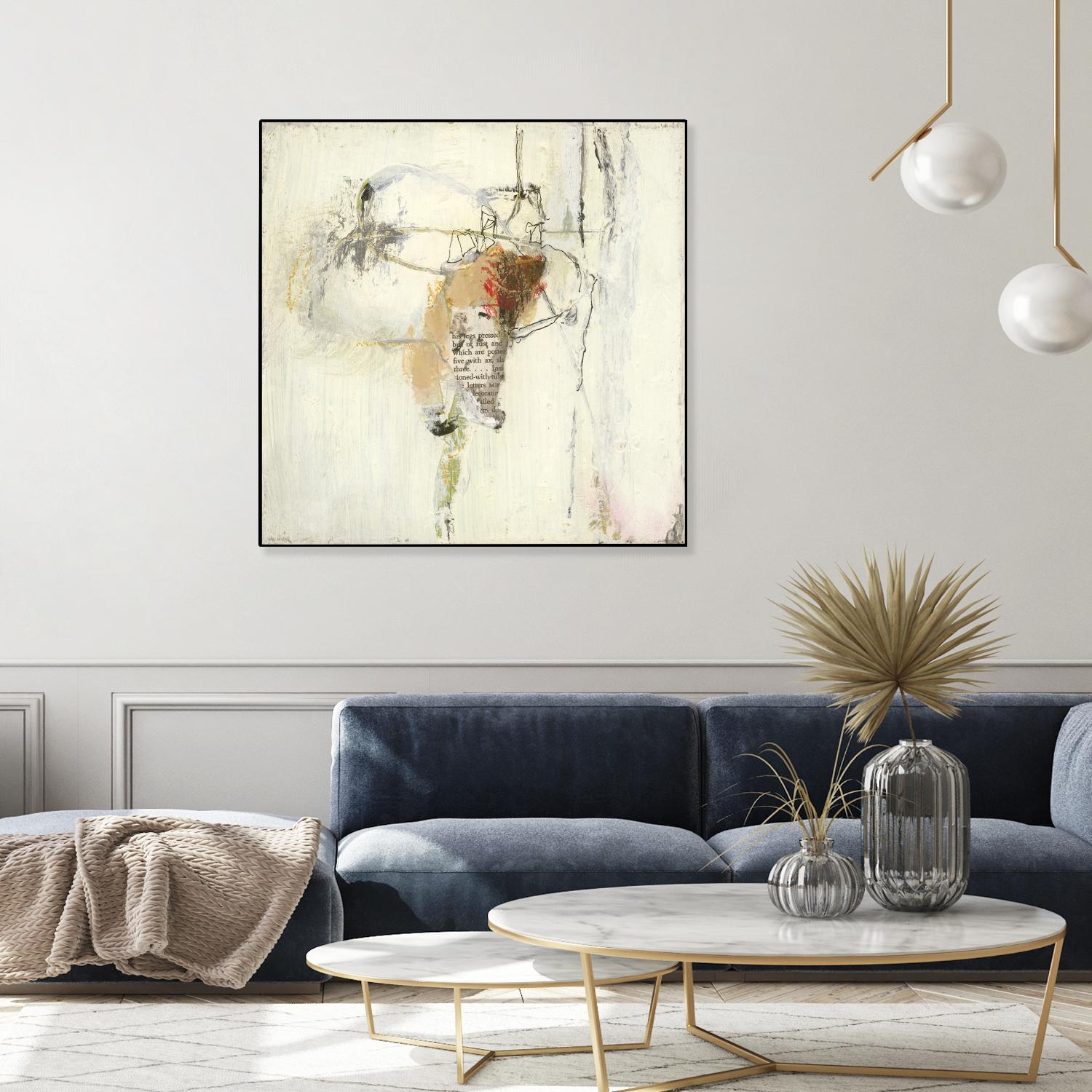 Short Stories III by Terri Burris on GIANT ART - whites & creams abstract