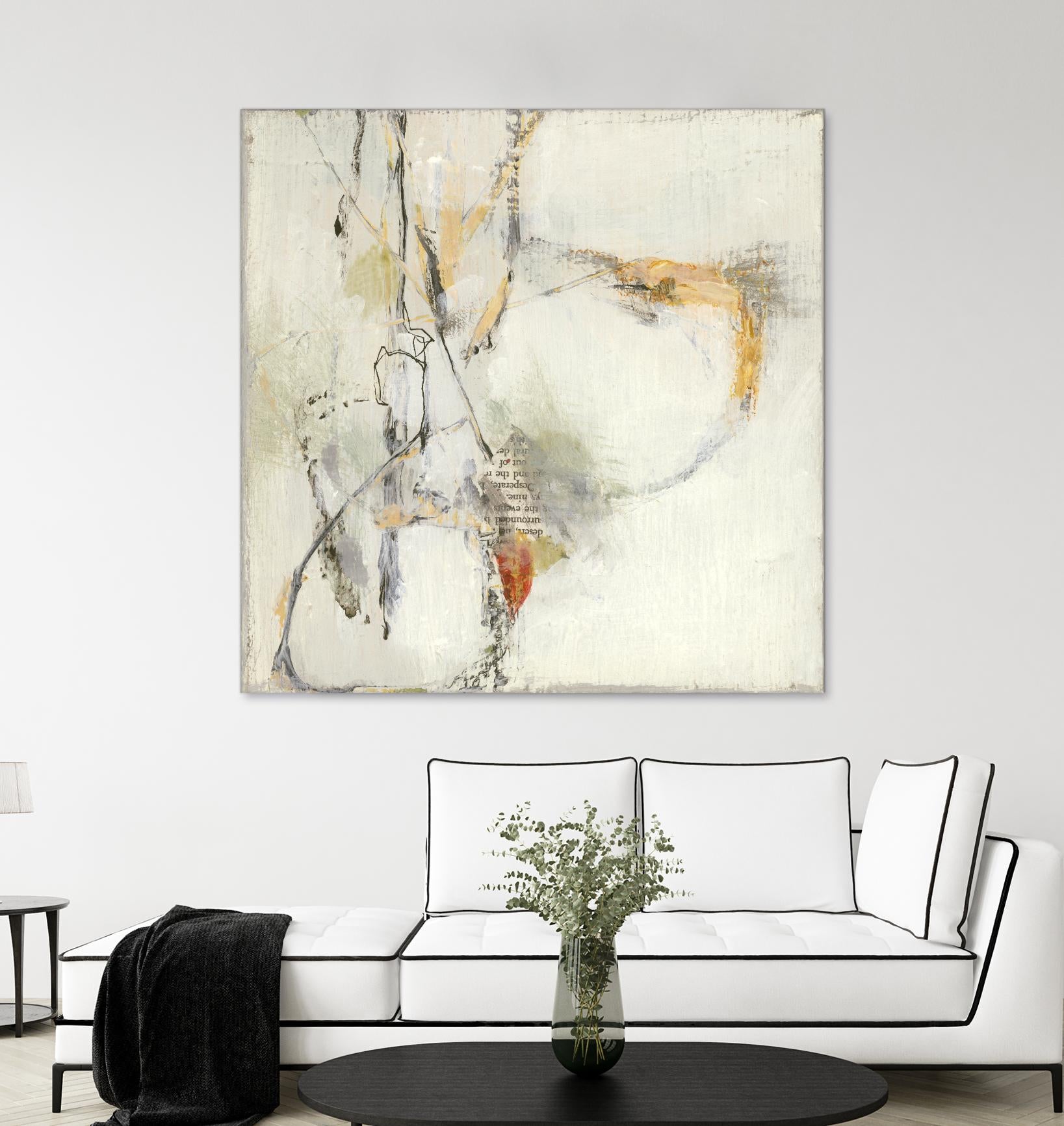 Short Stories IV by Terri Burris on GIANT ART - whites & creams abstract