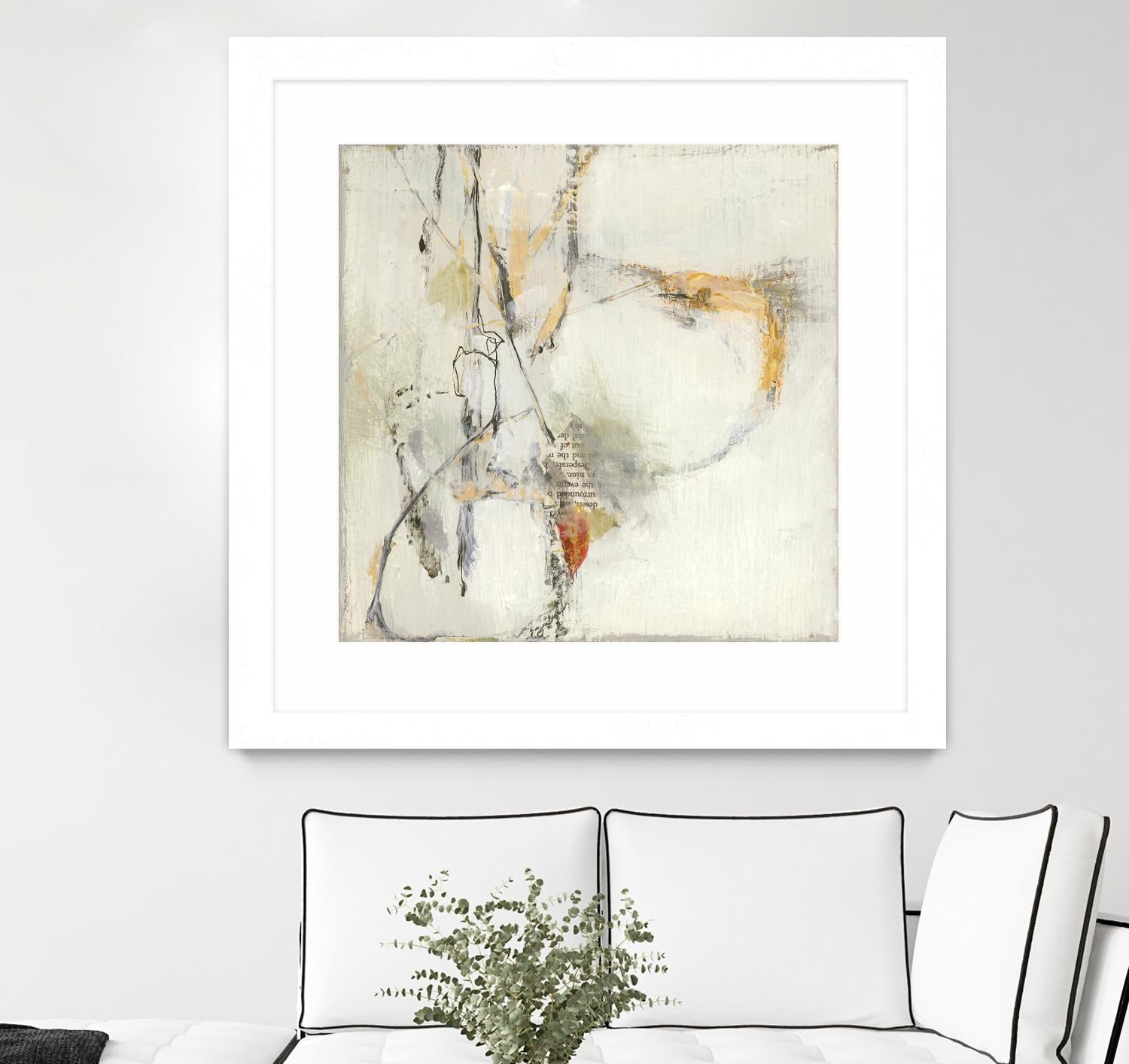 Short Stories IV by Terri Burris on GIANT ART - whites & creams abstract