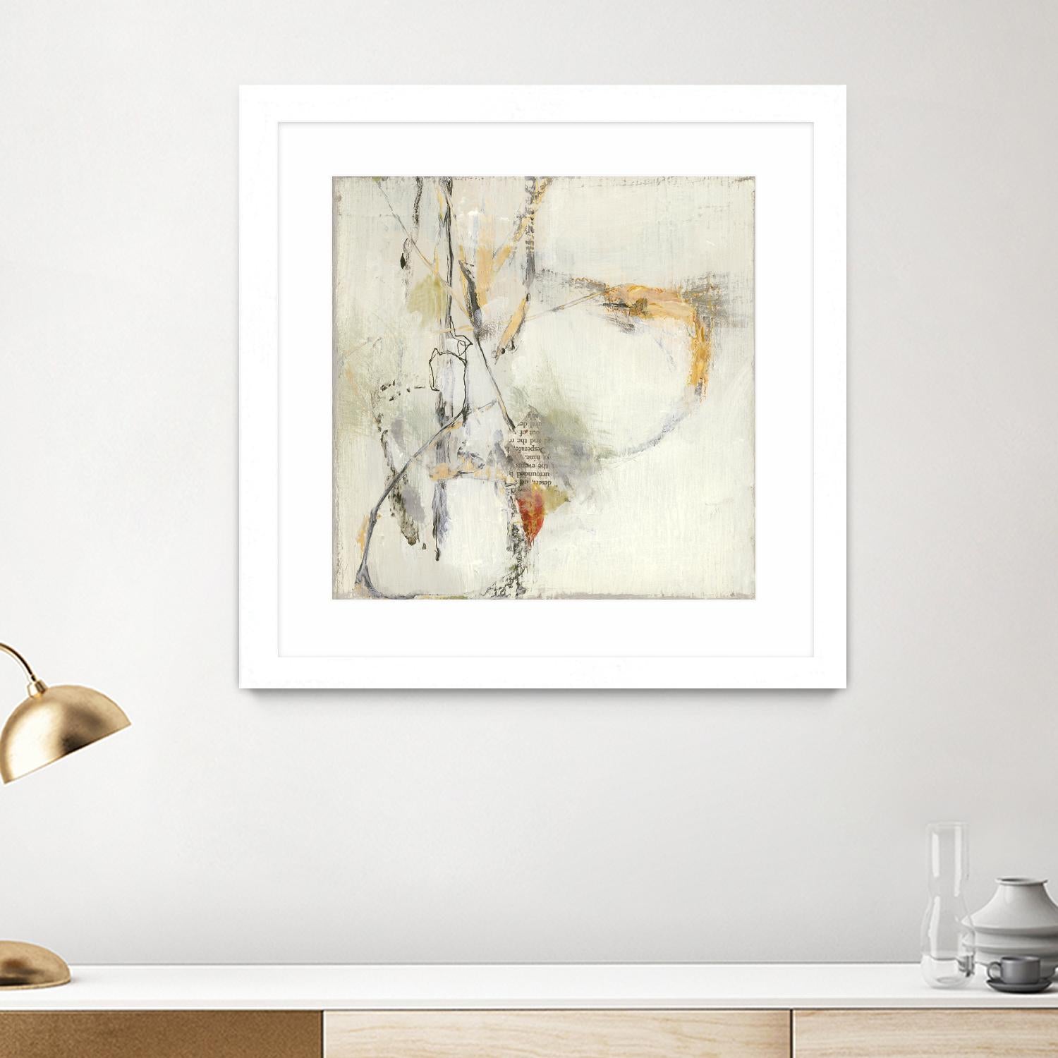 Short Stories IV by Terri Burris on GIANT ART - whites & creams abstract