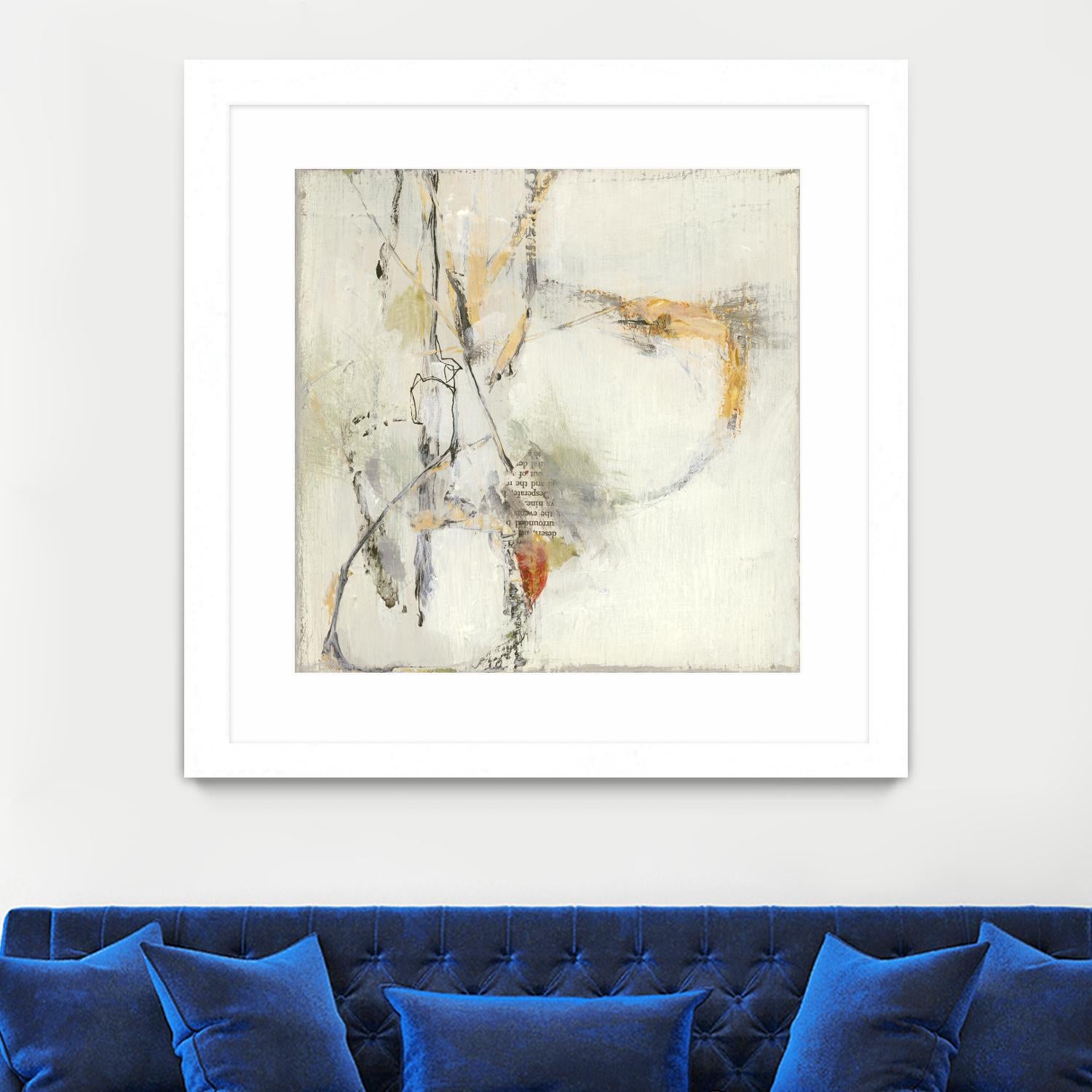 Short Stories IV by Terri Burris on GIANT ART - whites & creams abstract