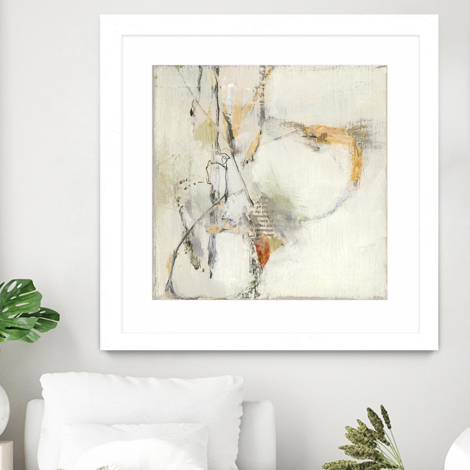 Short Stories IV by Terri Burris on GIANT ART - whites & creams abstract