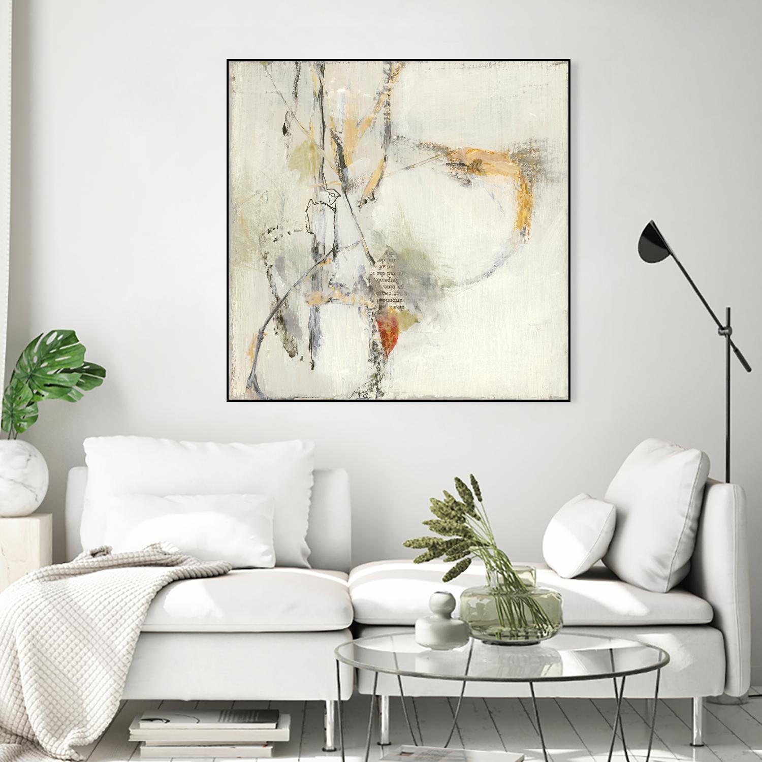 Short Stories IV by Terri Burris on GIANT ART - whites & creams abstract