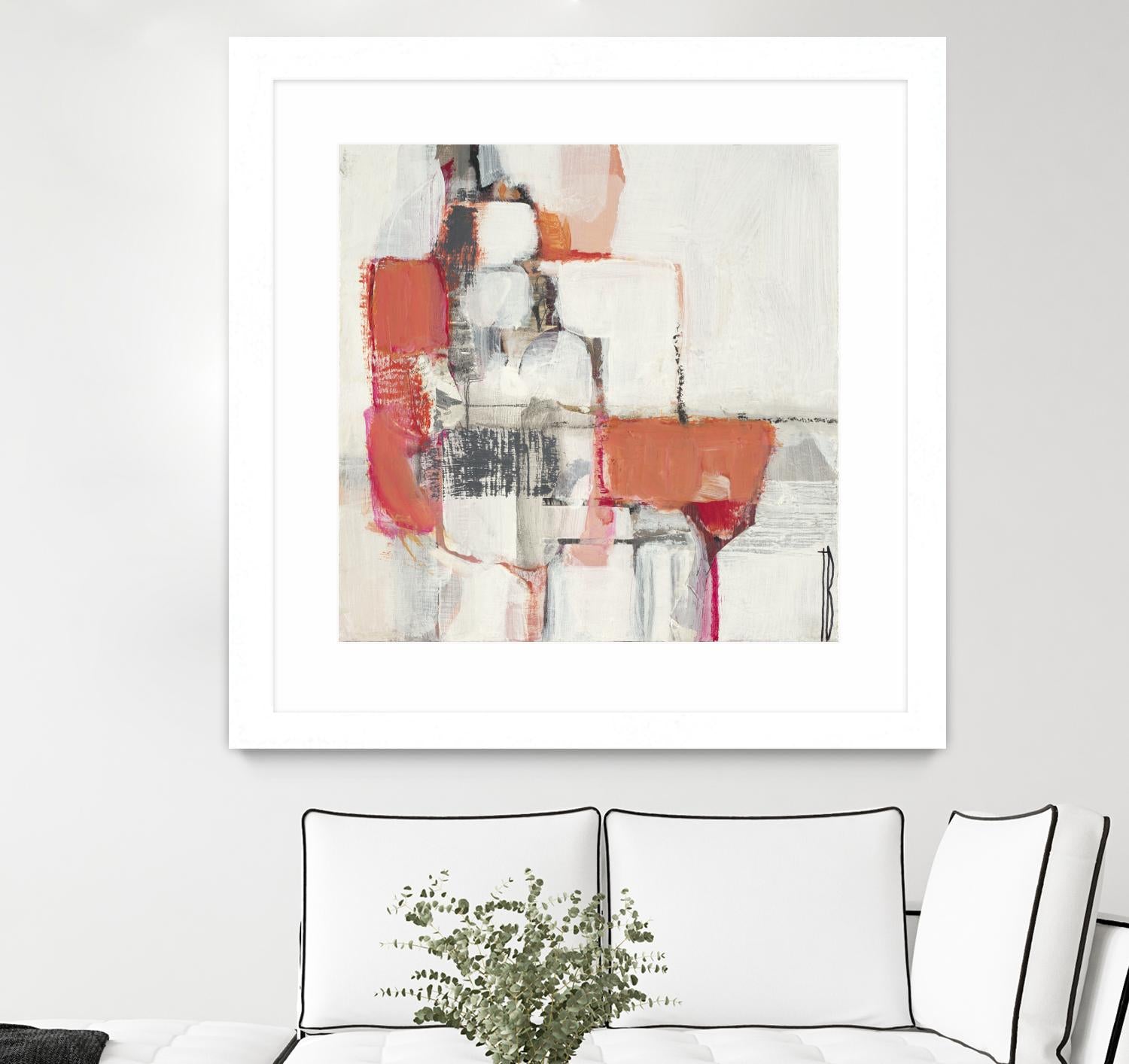 Map Series I by Terri Burris on GIANT ART - pinks abstract