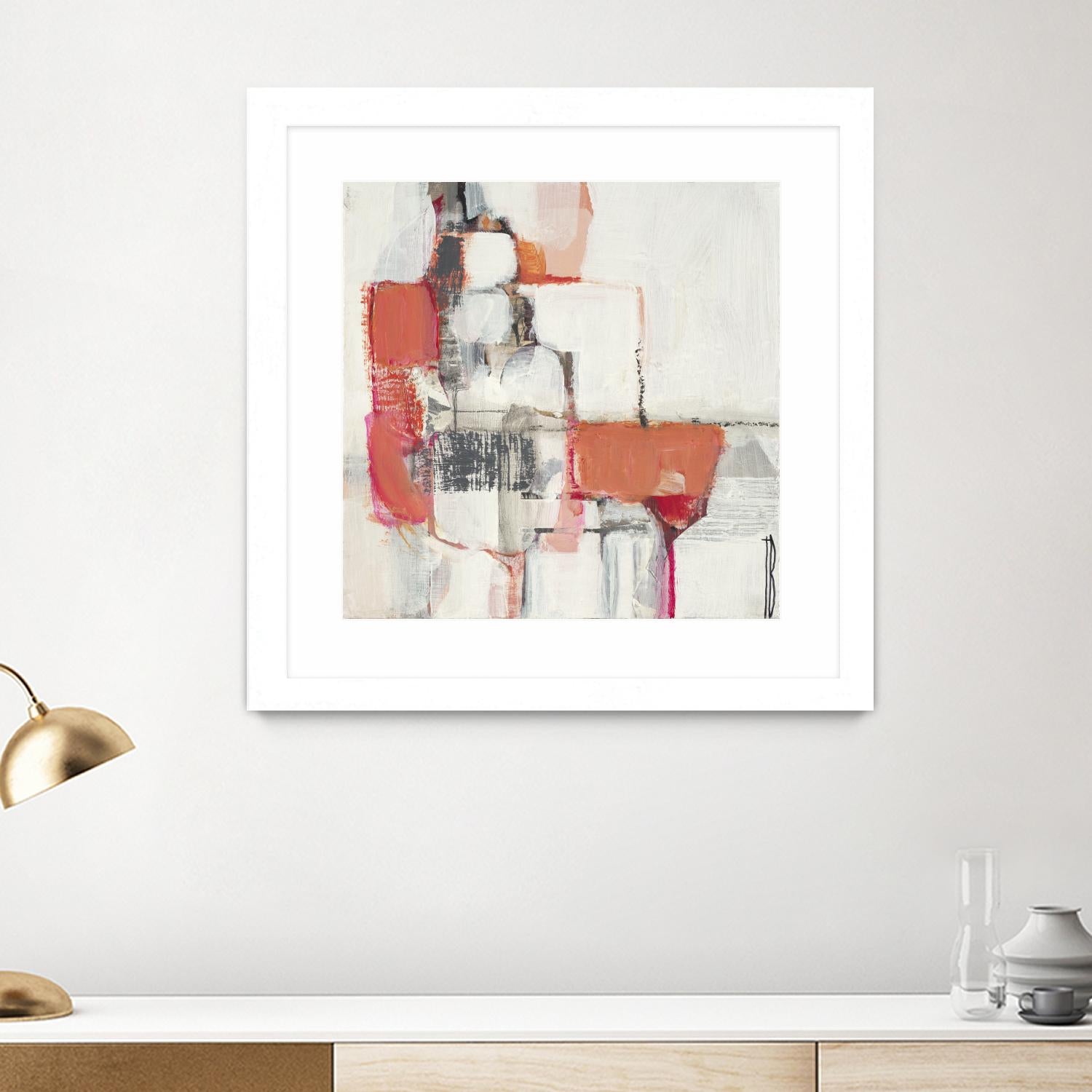 Map Series I by Terri Burris on GIANT ART - pinks abstract