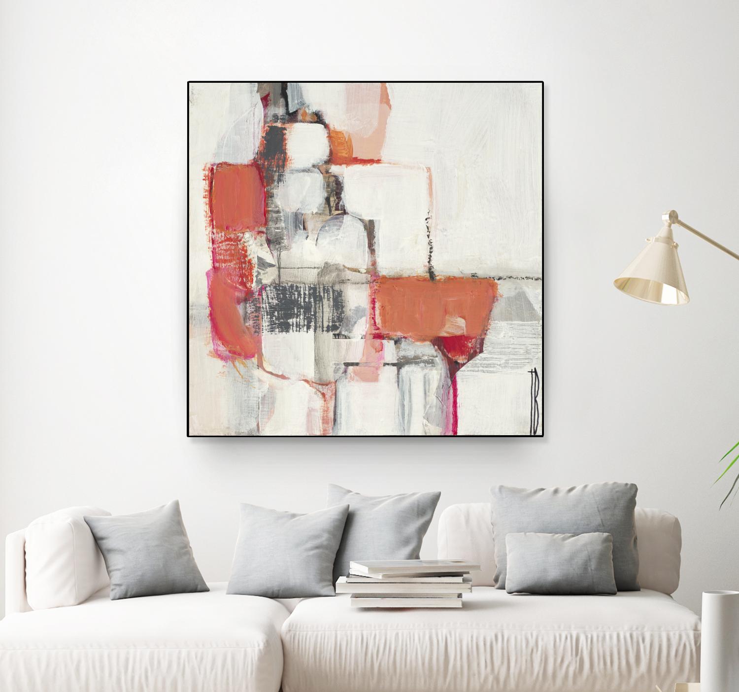 Map Series I by Terri Burris on GIANT ART - pinks abstract