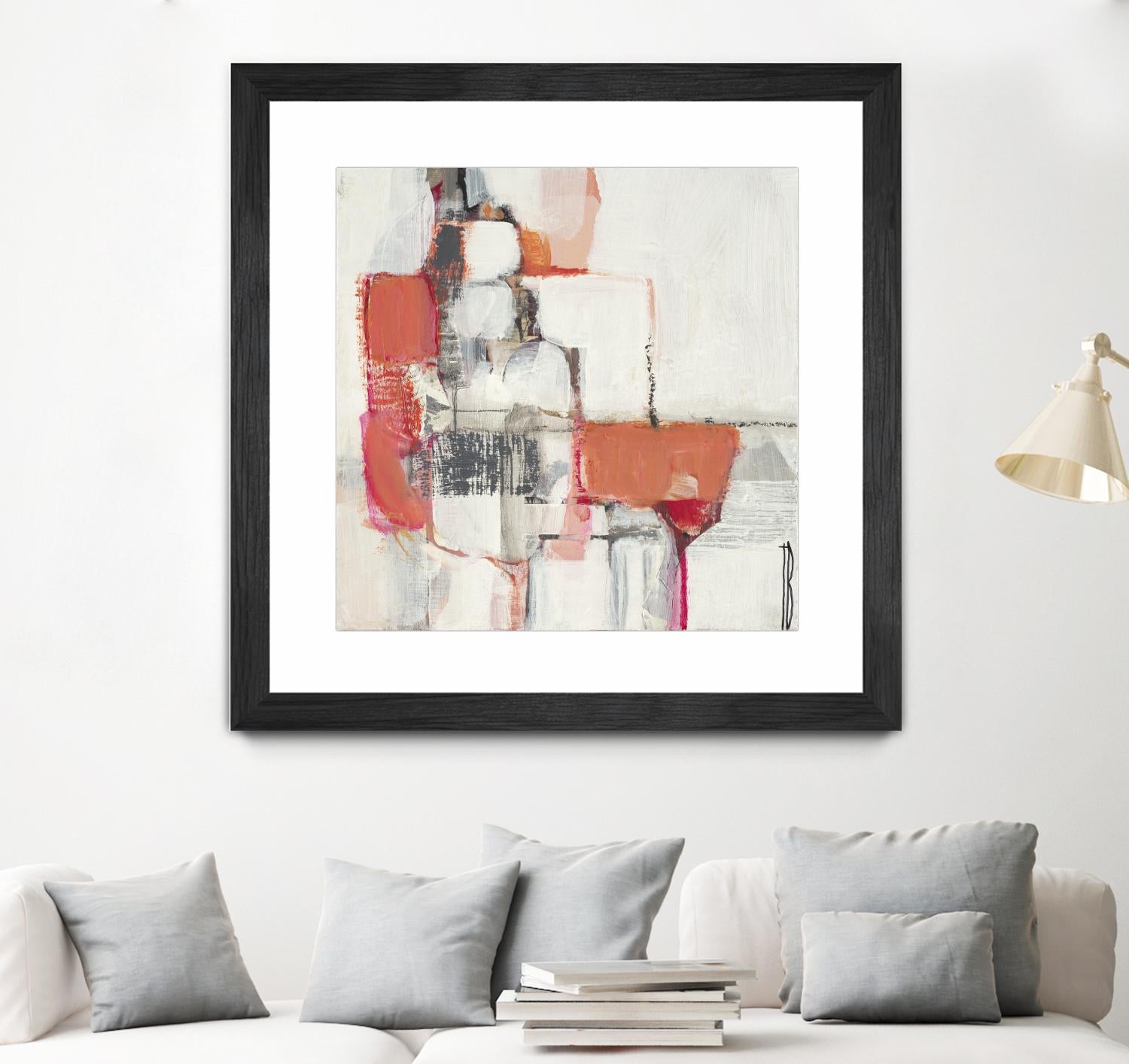 Map Series I by Terri Burris on GIANT ART - pinks abstract
