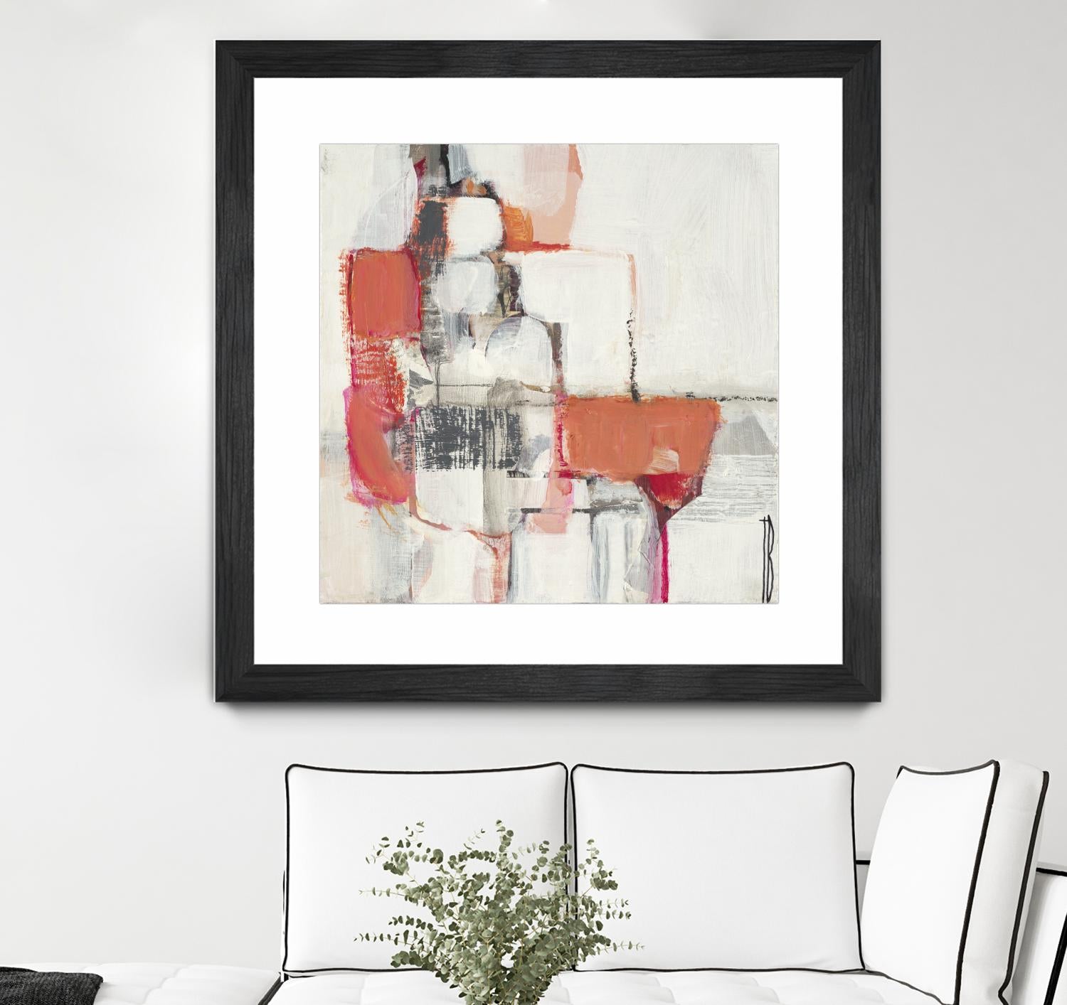 Map Series I by Terri Burris on GIANT ART - pinks abstract