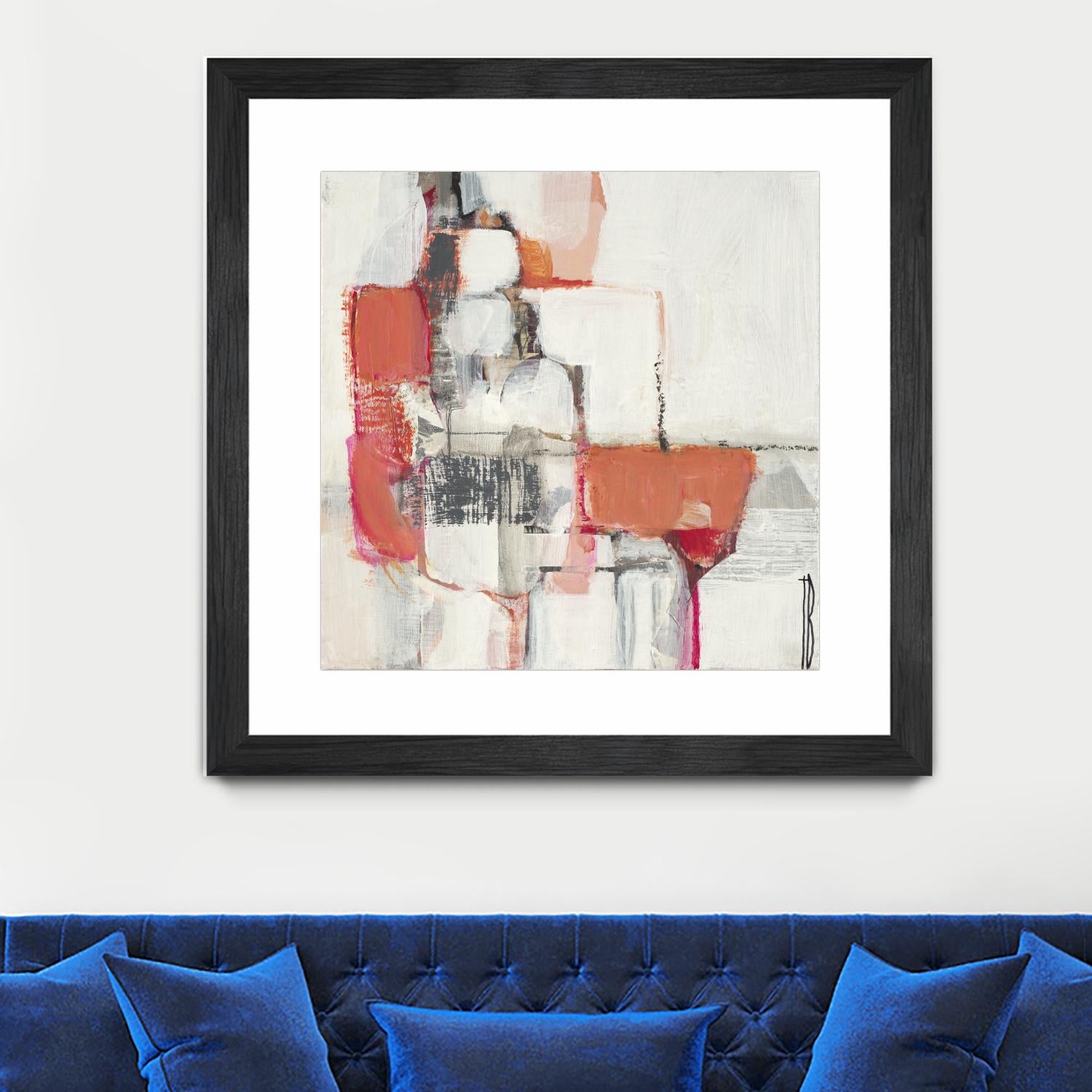 Map Series I by Terri Burris on GIANT ART - pinks abstract