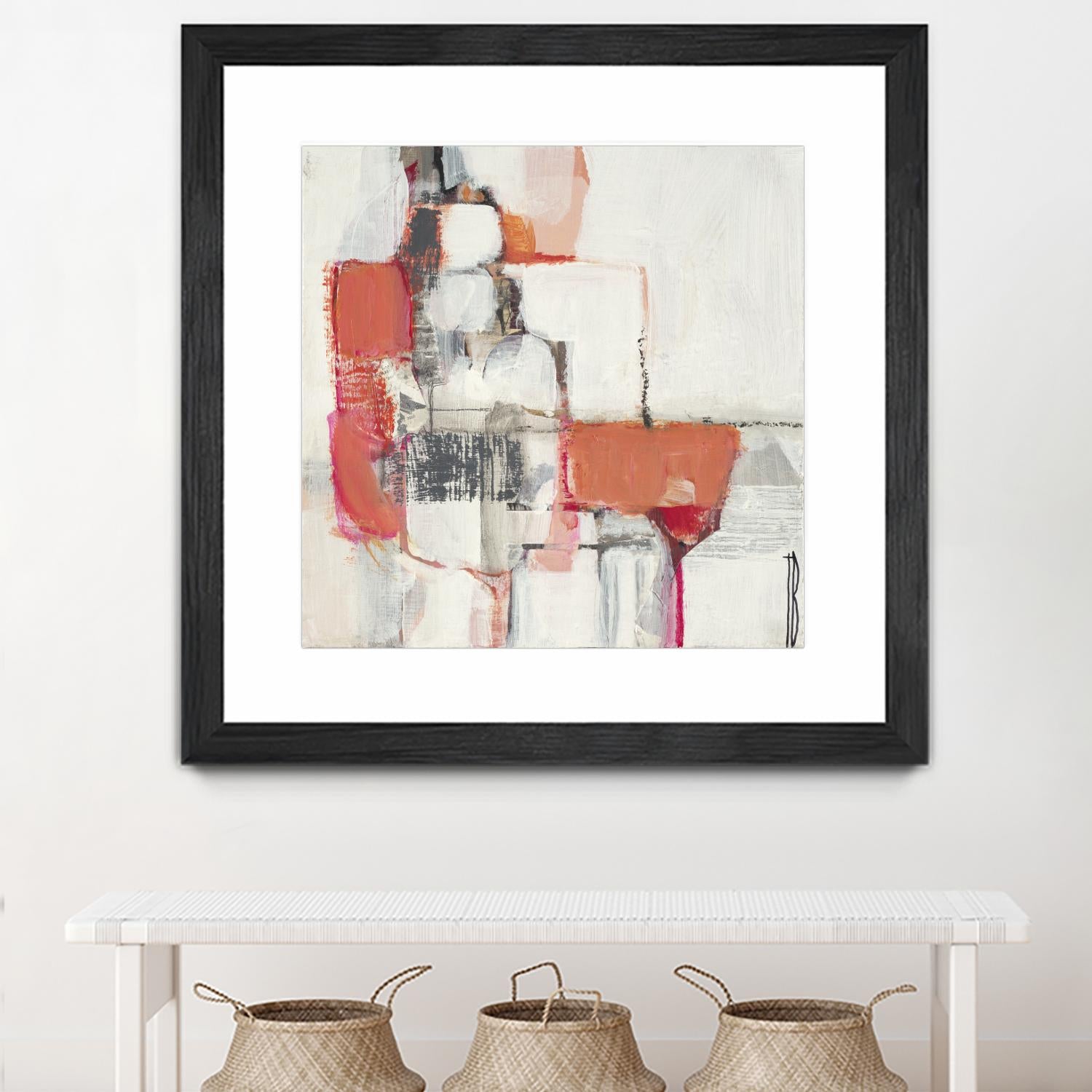 Map Series I by Terri Burris on GIANT ART - pinks abstract