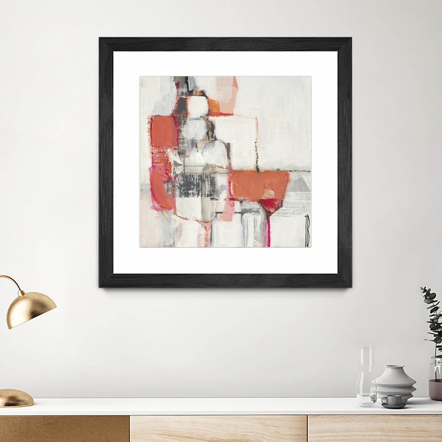 Map Series I by Terri Burris on GIANT ART - pinks abstract