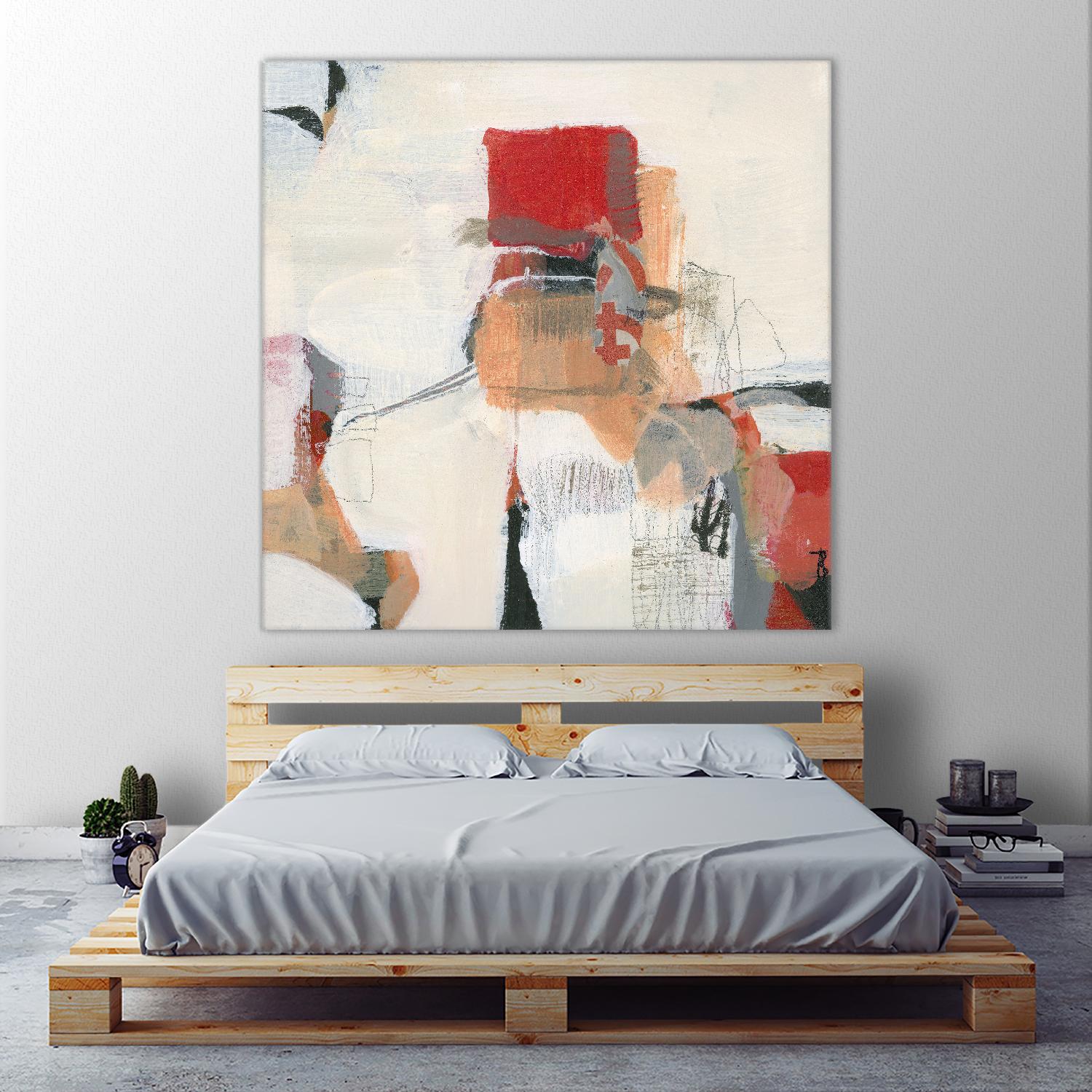 Bay Bridge I by Terri Burris on GIANT ART - reds abstract