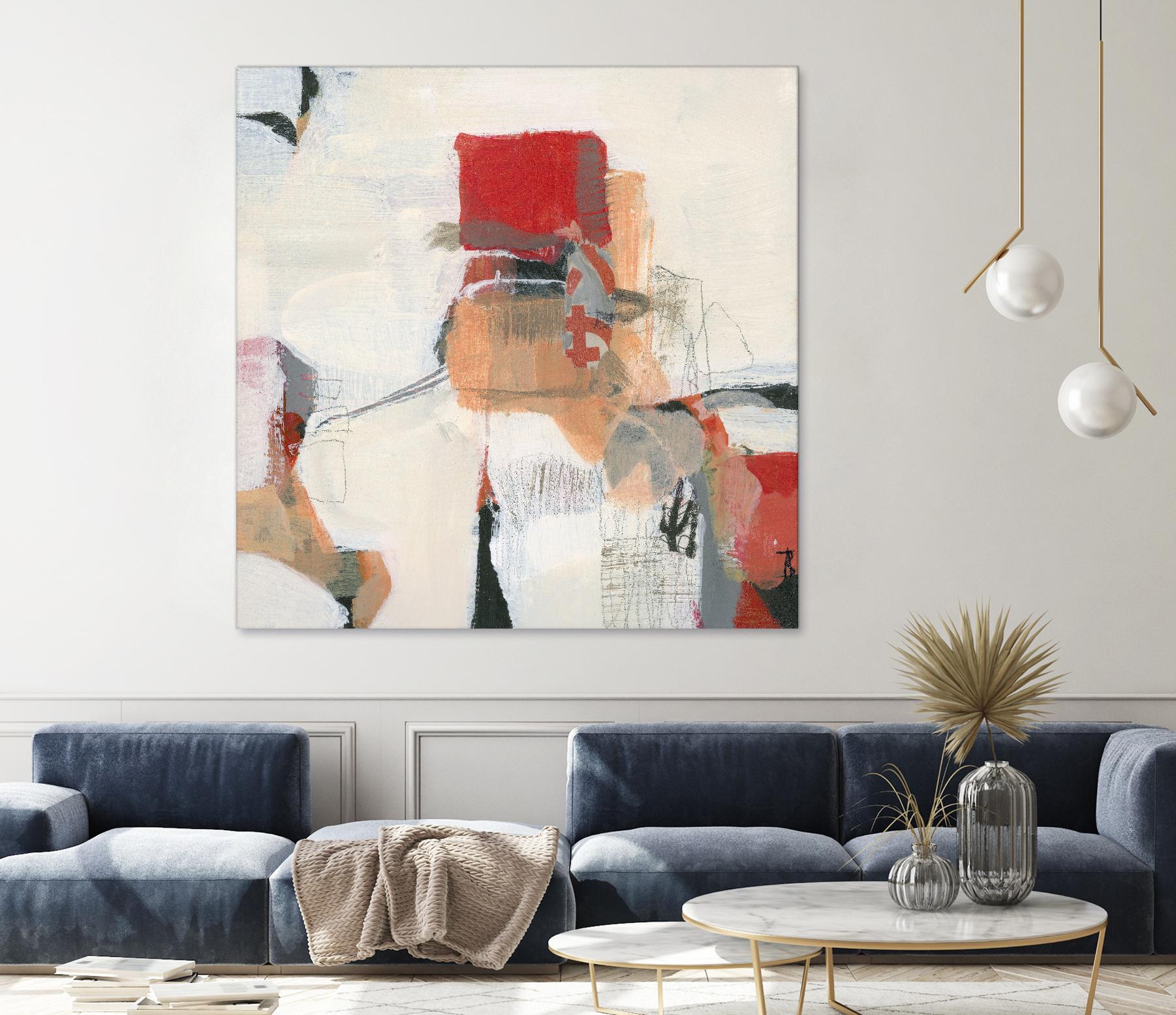 Bay Bridge I by Terri Burris on GIANT ART - reds abstract